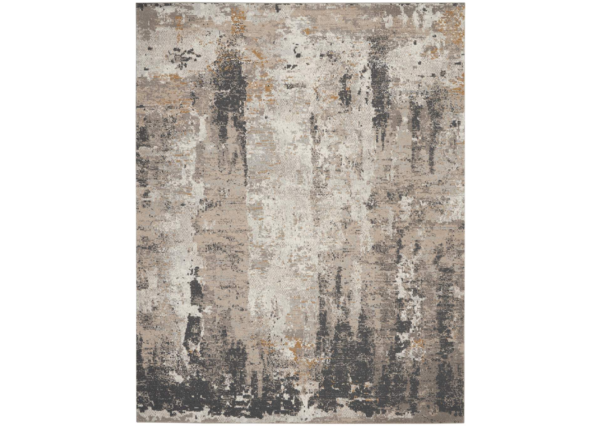 Nourison Tangra 9'x12' Cream Grey Area Rug,Nourison