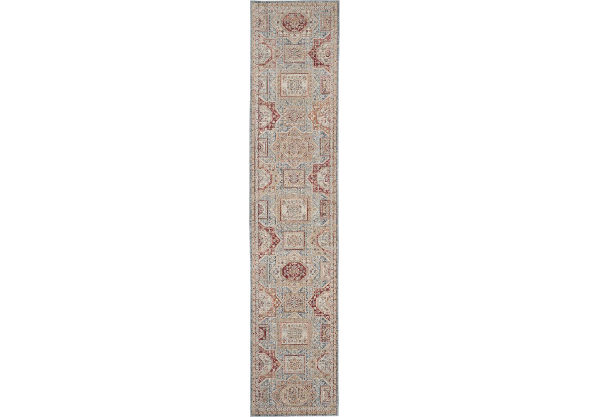 Nourison Homestead 8' Runner Traditional Area Rug,Nourison
