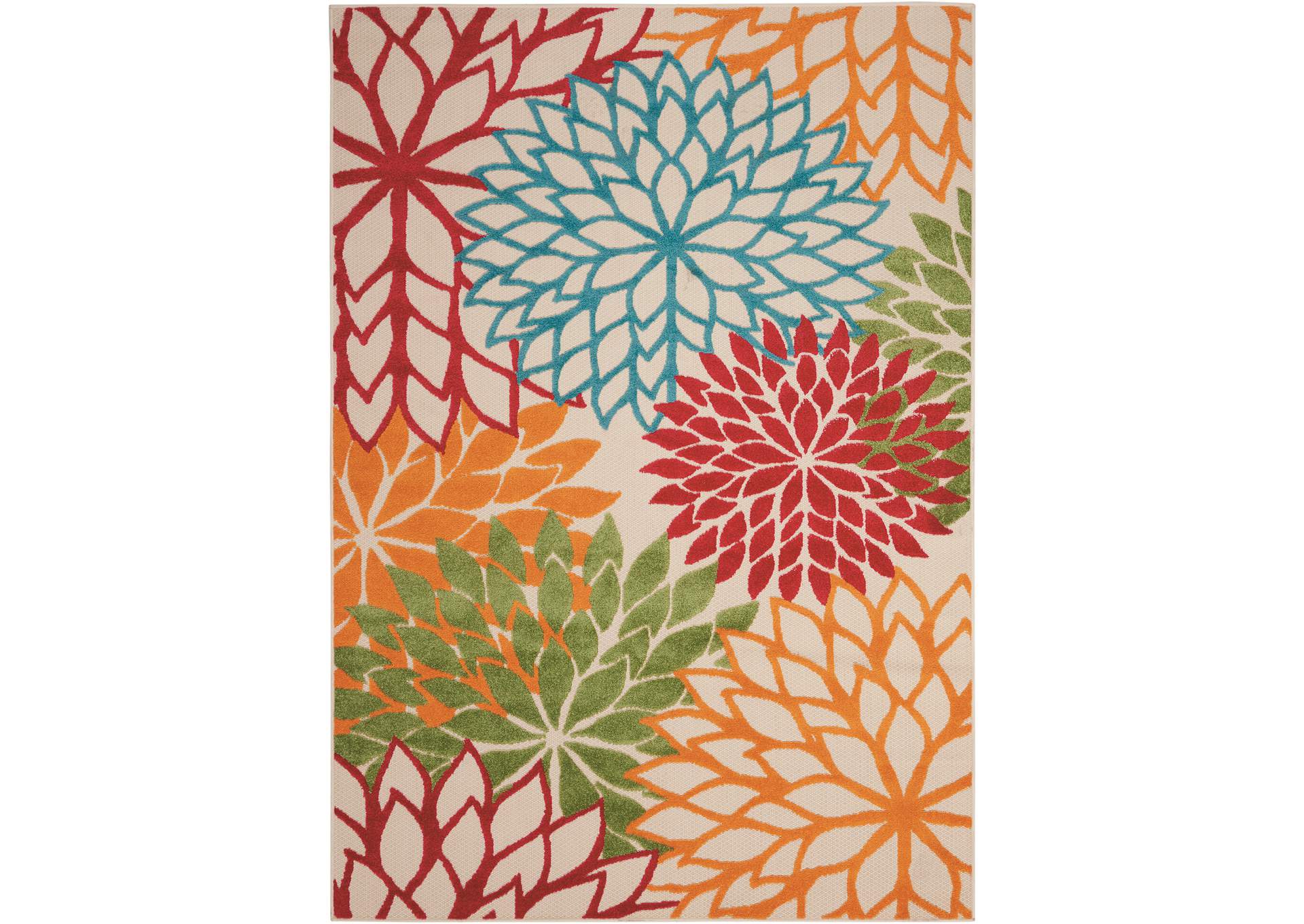 Nourison Aloha ALH05 Green 4'x6' Indoor-outdoor Area Rug,Nourison