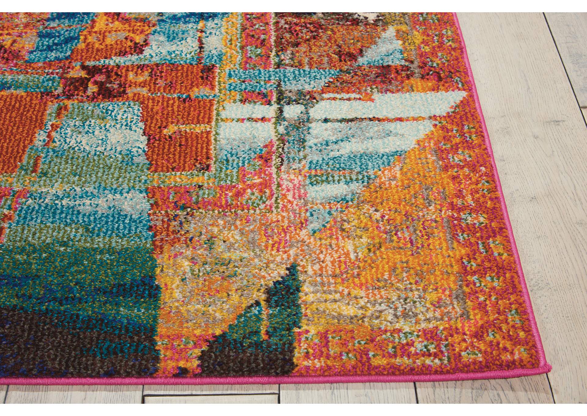 Nourison Celestial CES06 Multicolor Abstract 5'x7' Colorful Area Rug,Nourison