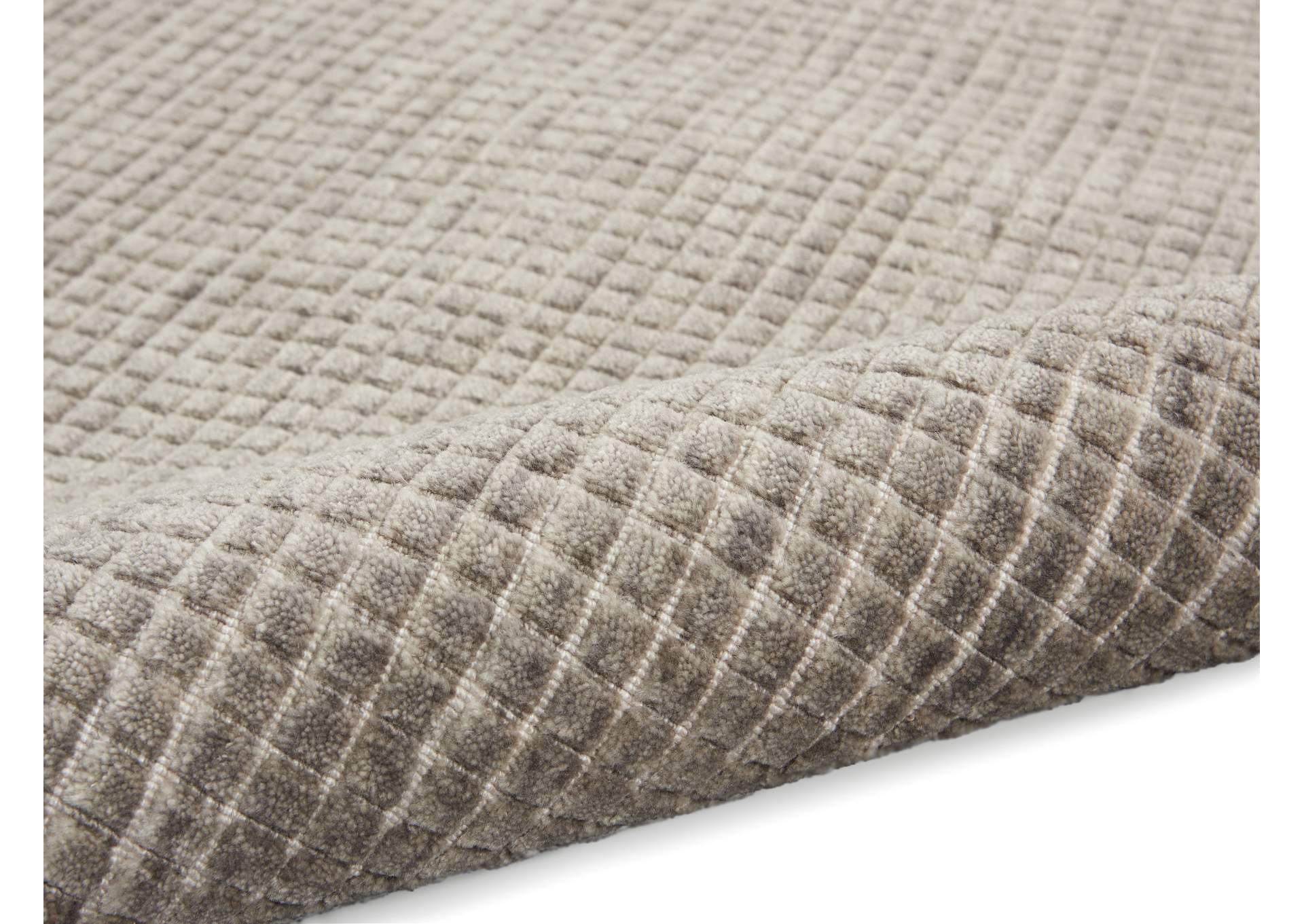 Calvin Klein Pretoria 6' x 8' Taupe Modern Area Rug,Nourison