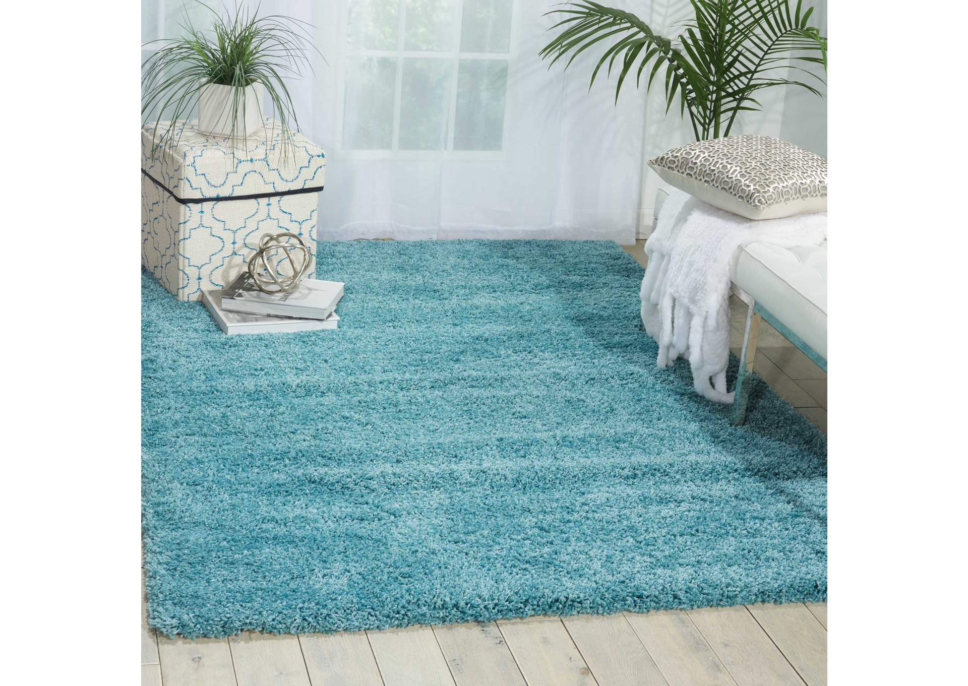 Nourison Amore AMOR1 Blue 8'x11' Rug,Nourison
