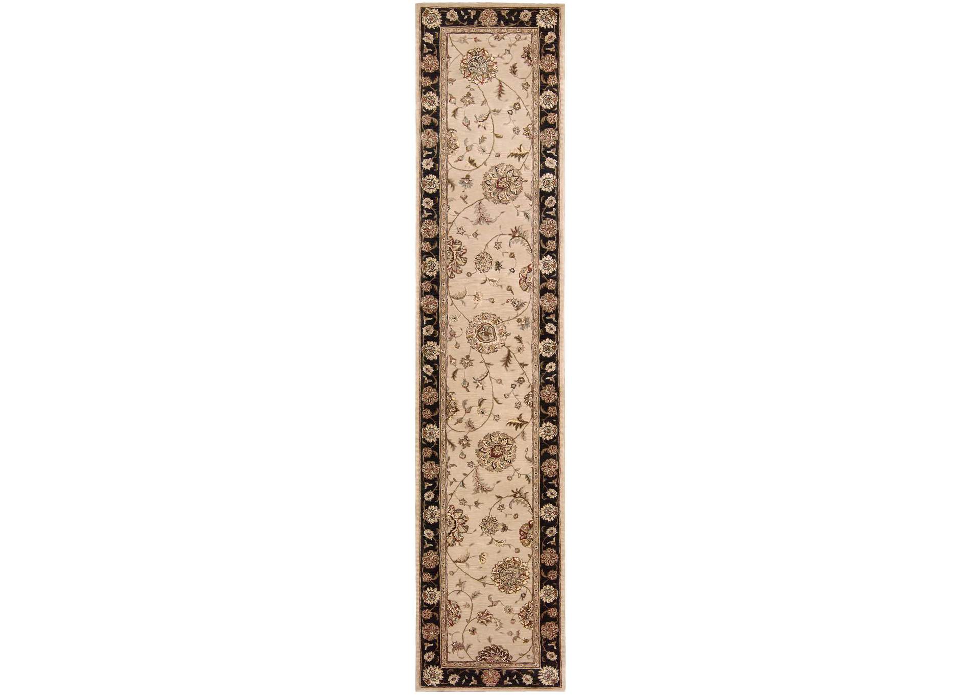 Nourison 2000 2207 Beige 12' Runner Area Rug,Nourison