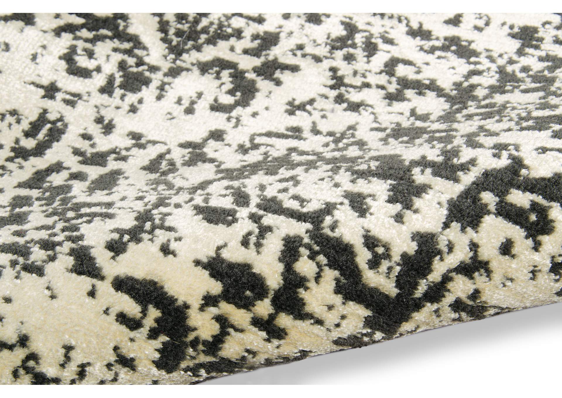 Calvin Klein Home Maya MAY08 Hematite 8' Runner Hallway Rug,Nourison