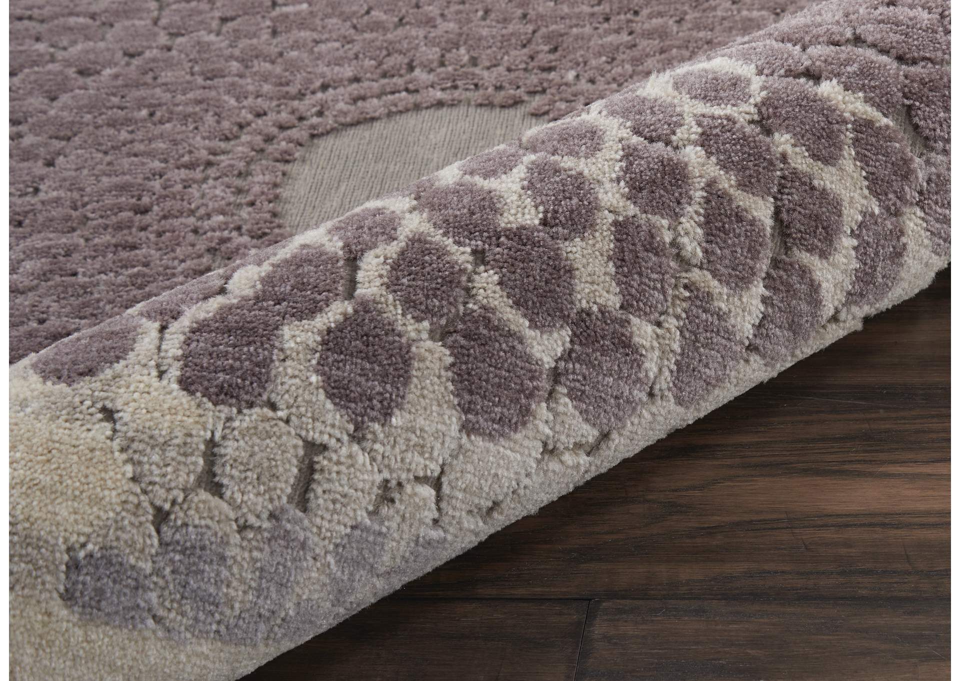 Nourison Graphic Illusions GIL04 Grey 4' Round Area Rug,Nourison