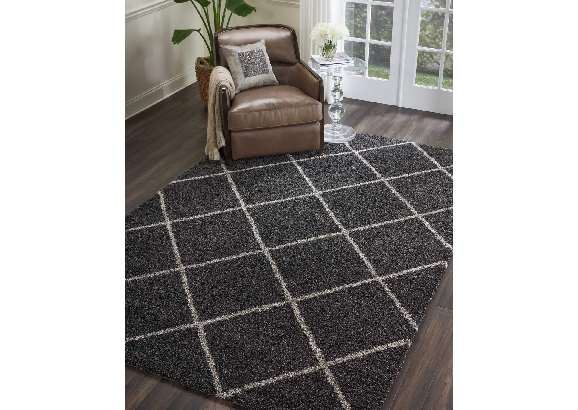 Nourison Brisbane BRI03 Black 7'x10' Area Rug,Nourison