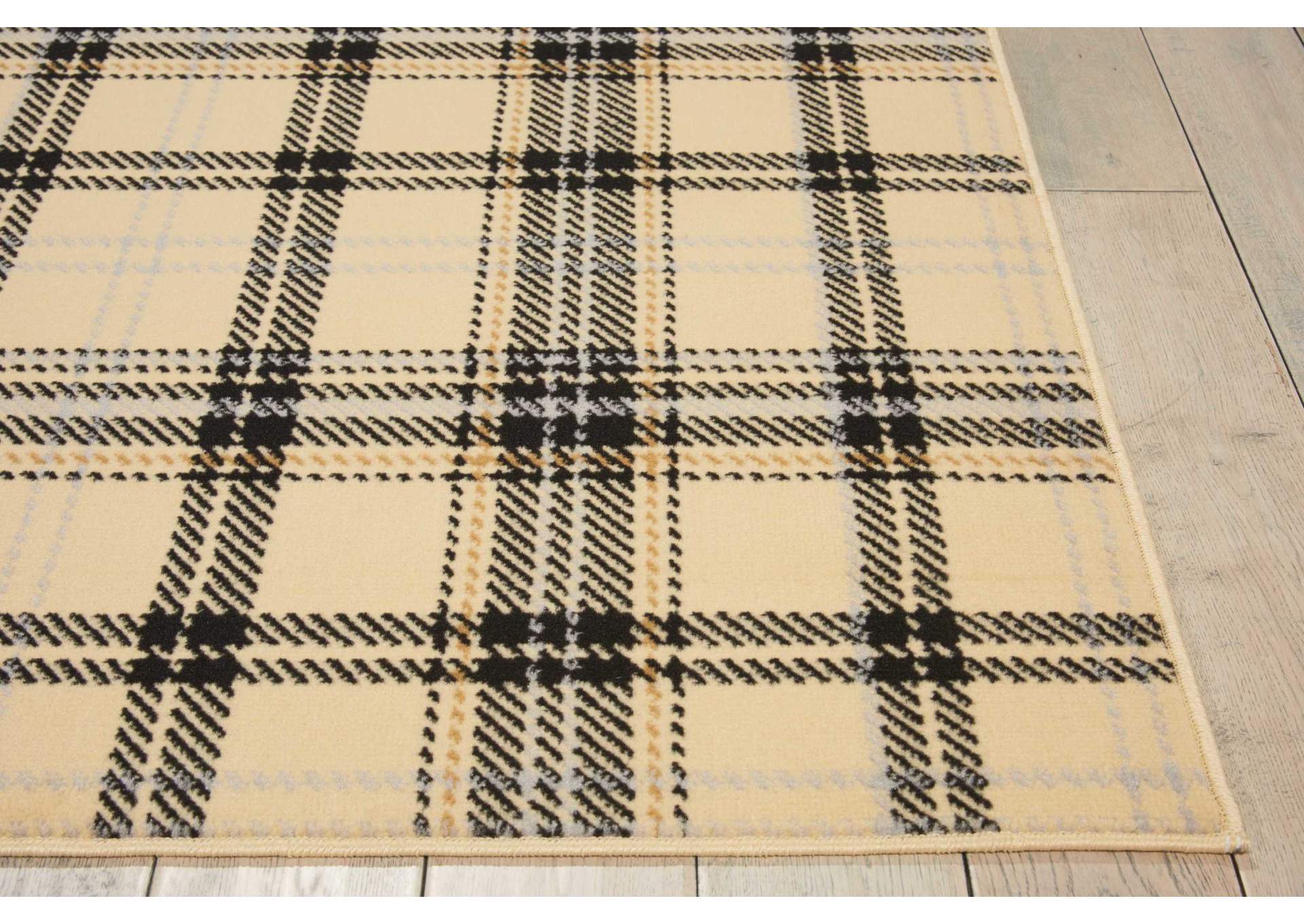 Nourison Grafix GRF03 Black and White 8'x10' Large Rug,Nourison
