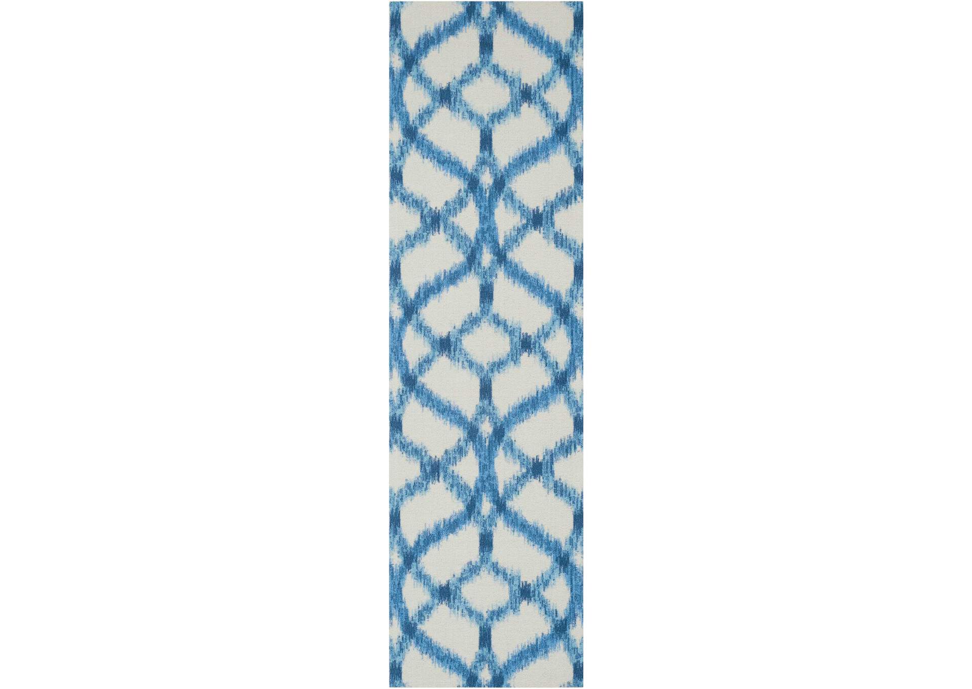 Waverly Sun N Shade SND05 Green 8' Runner Hallway Rug,Nourison