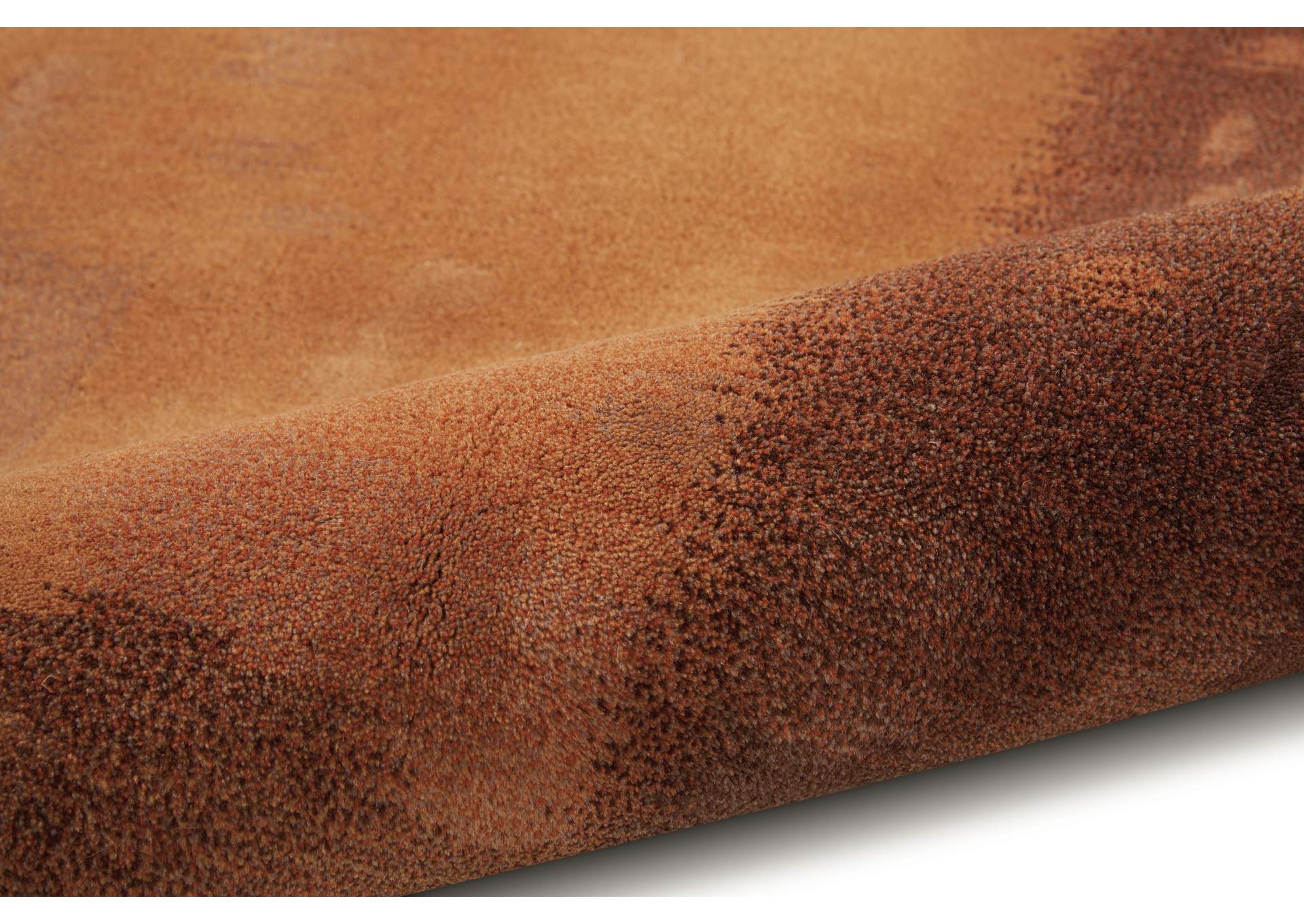 Calvin Klein Home Luster Wash SW09 Brown 4'x6' Area Rug,Nourison