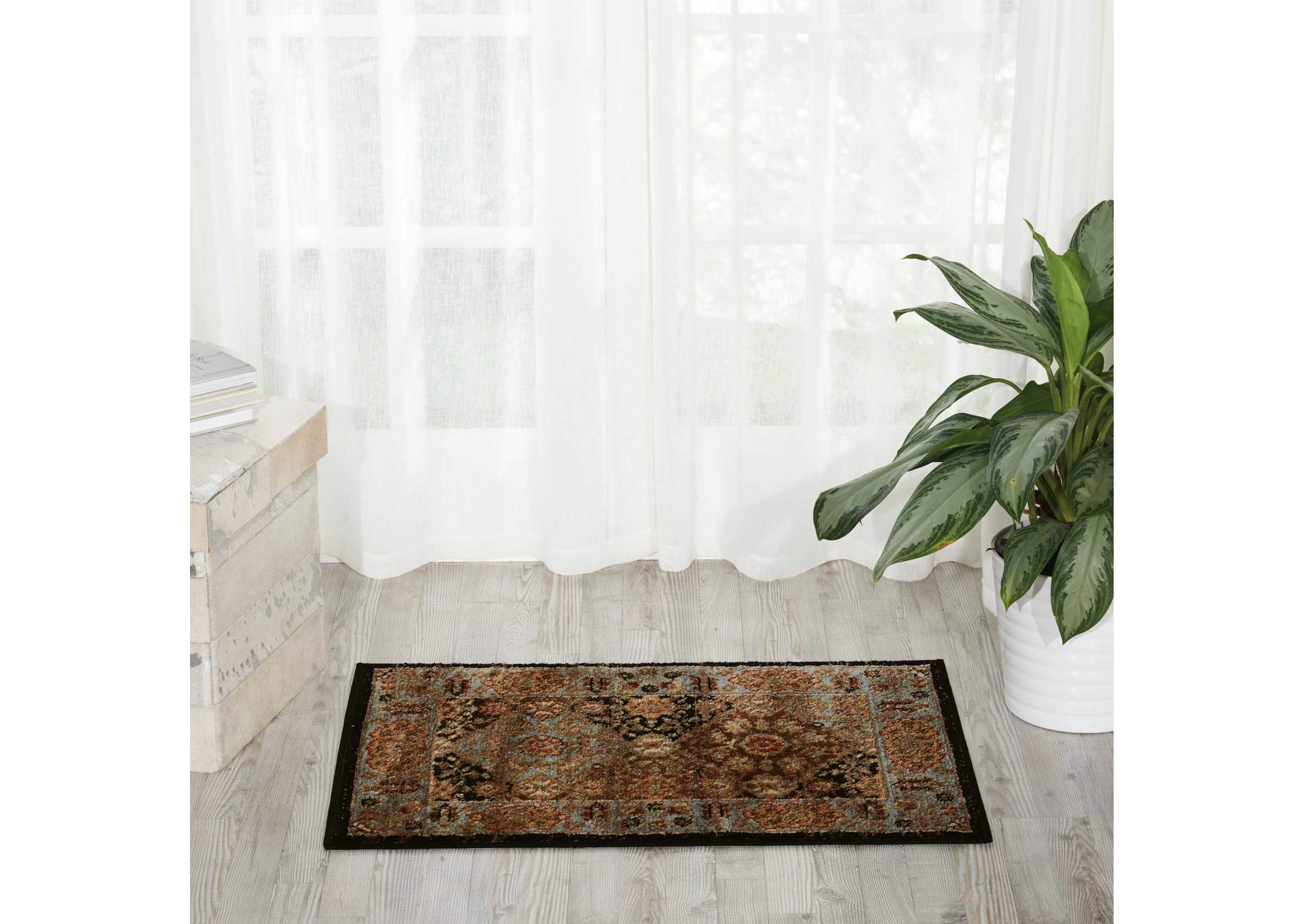 Nourison Delano 2'x3' Black Area Rug,Nourison
