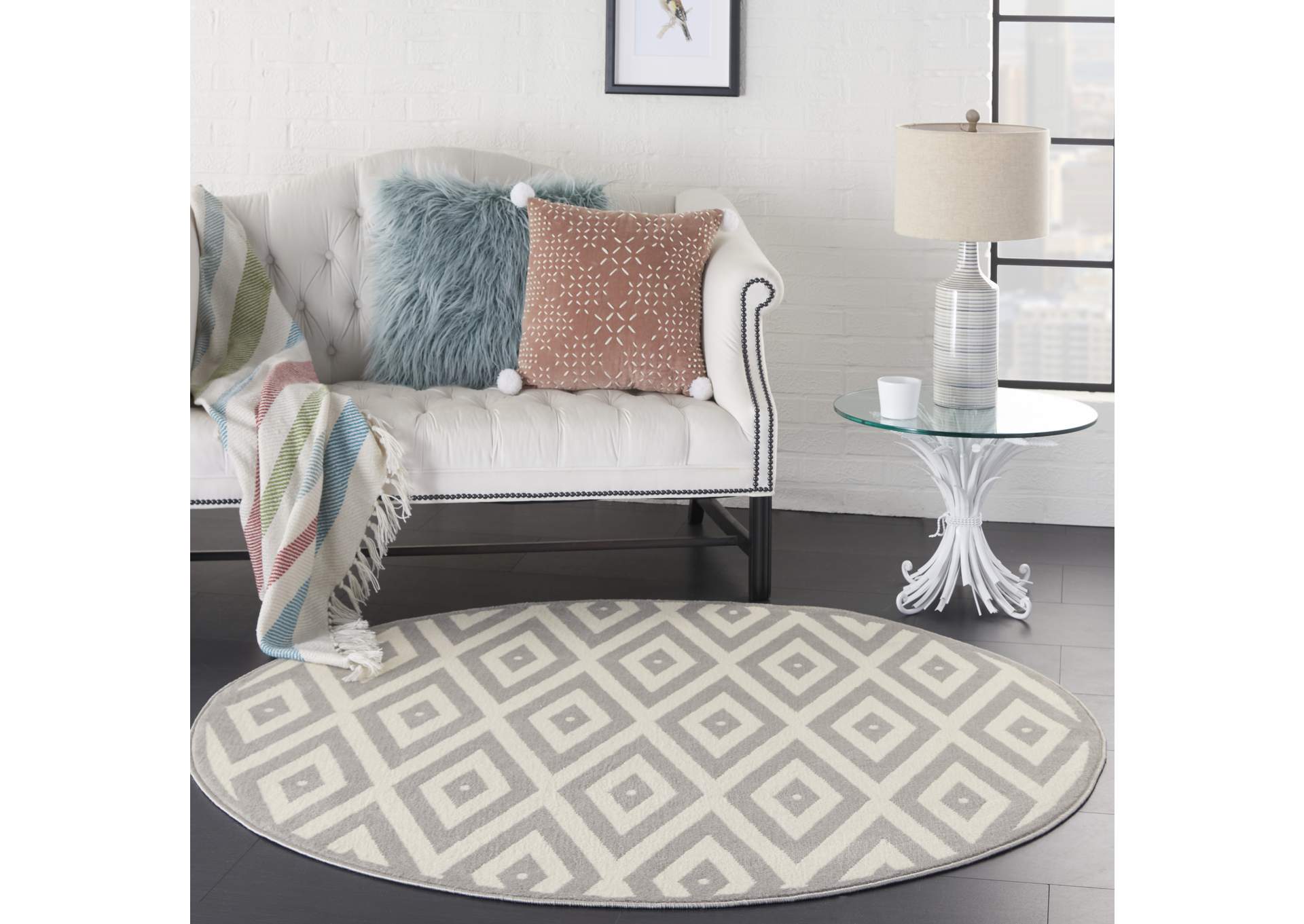 Nourison Grafix 5' Round Area Rug,Nourison
