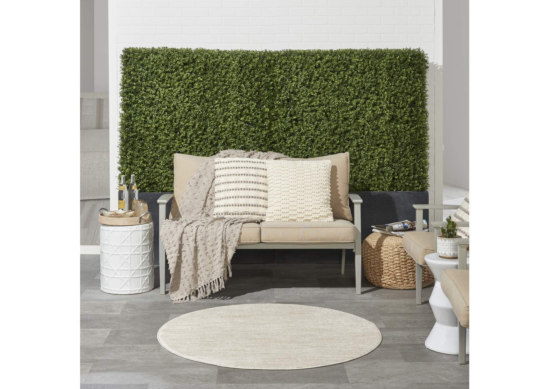 Nourison Nourison Essentials 4' Round Area Rug,Nourison