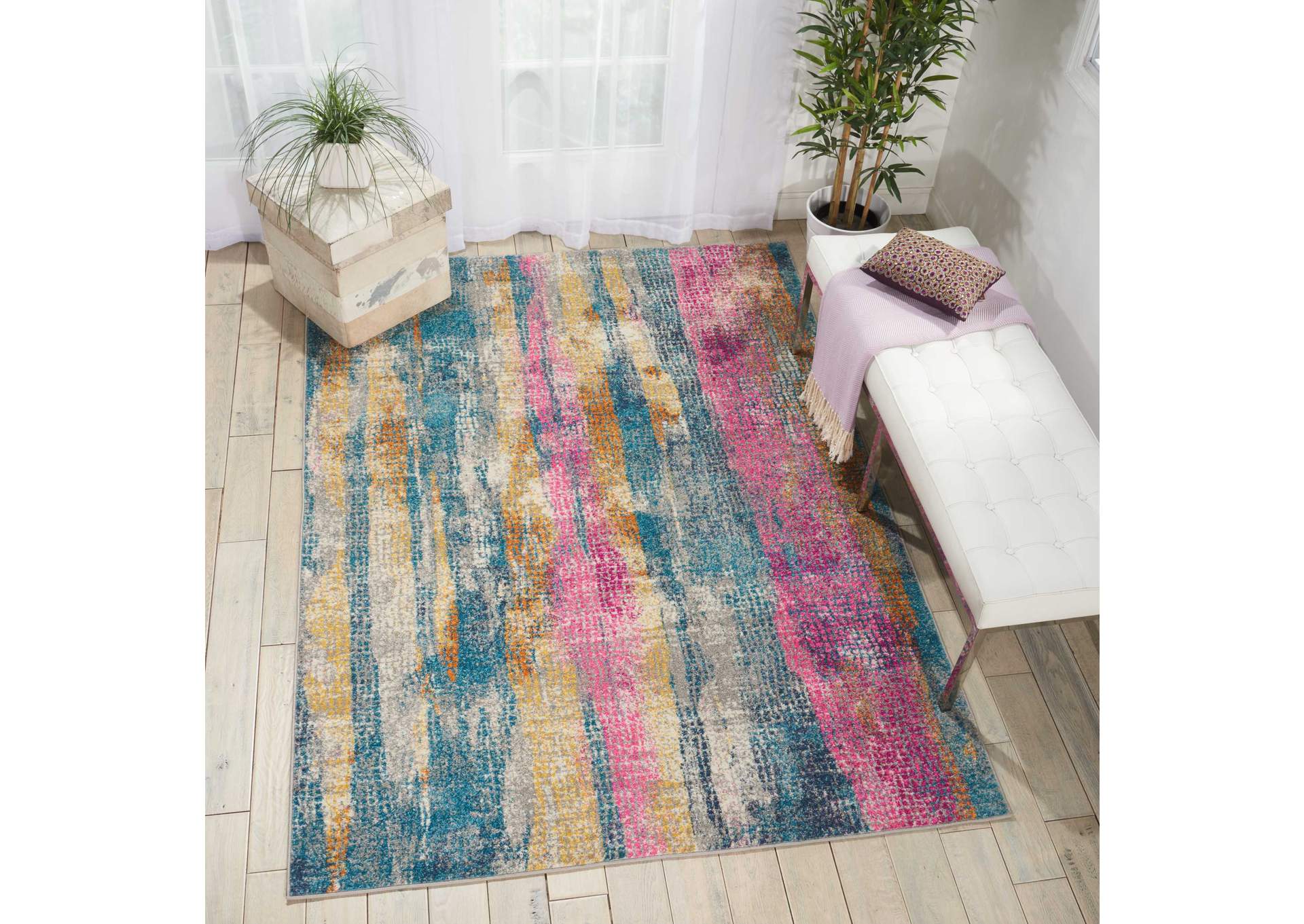 Nourison Passion PSN16 Multicolor 7'x10' Large Rug,Nourison