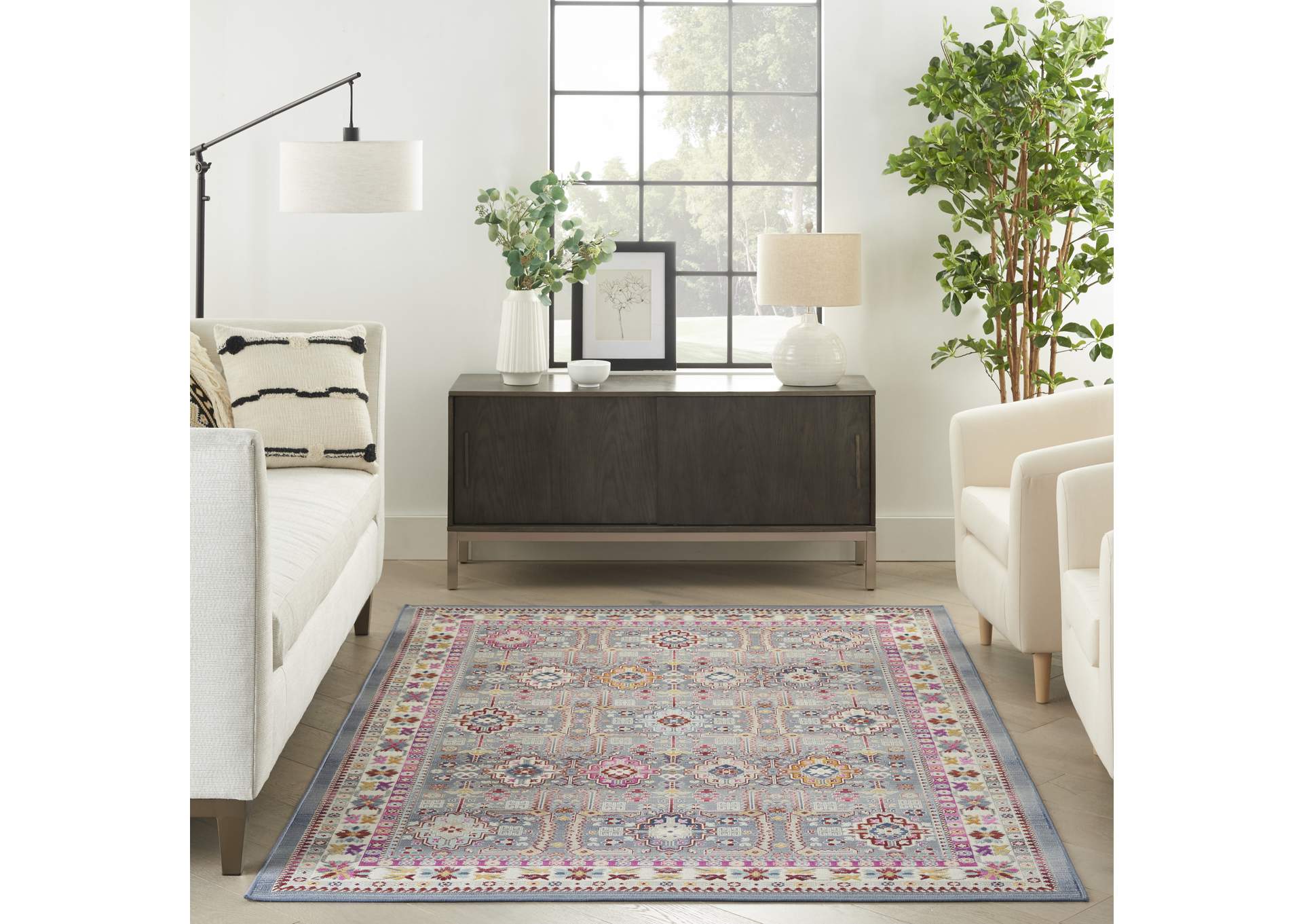 Nourison Vintage Kashan 4' x 6' Area Rug,Nourison