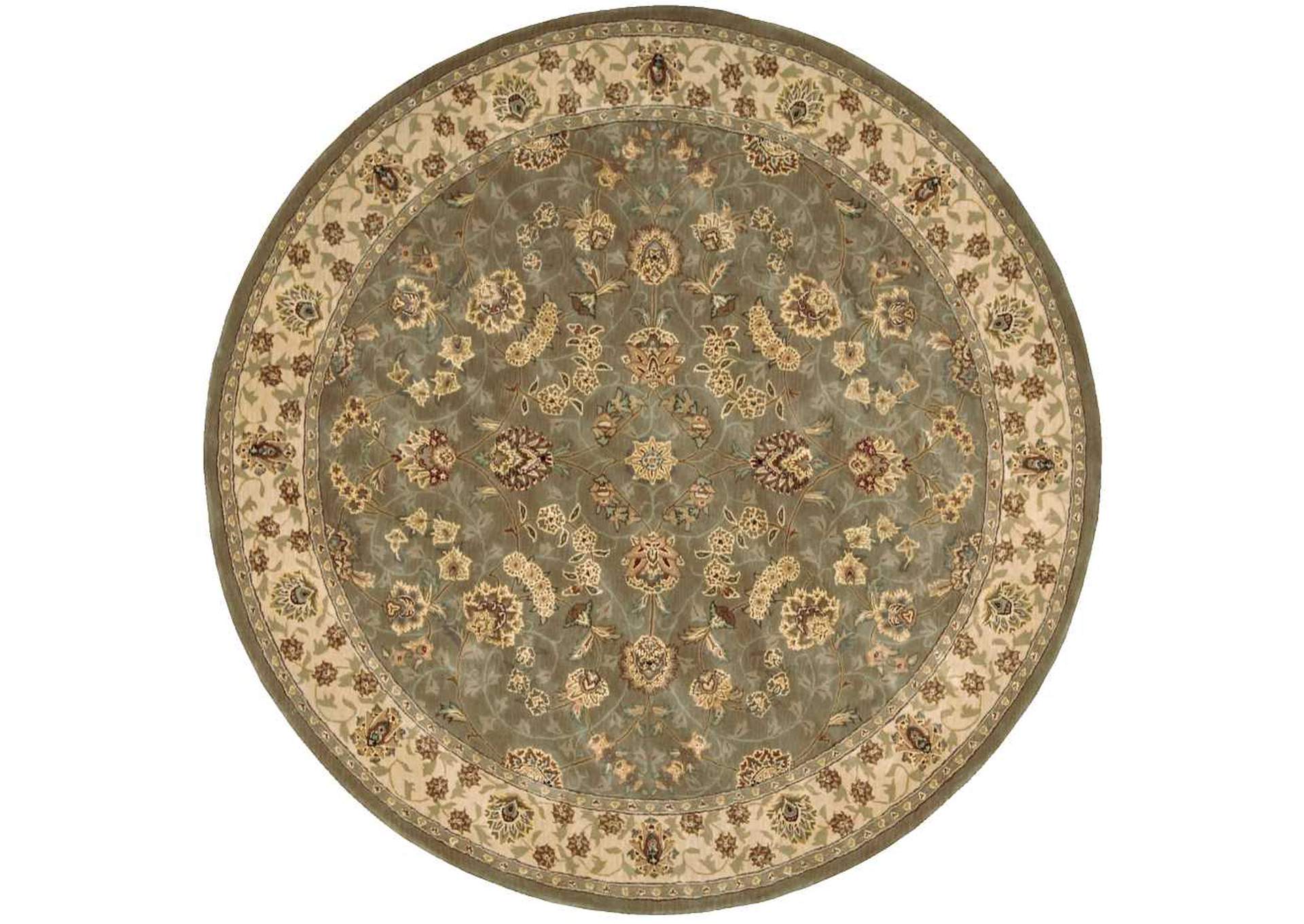 Nourison 2000 2003 Olive 6' Round Area Rug,Nourison