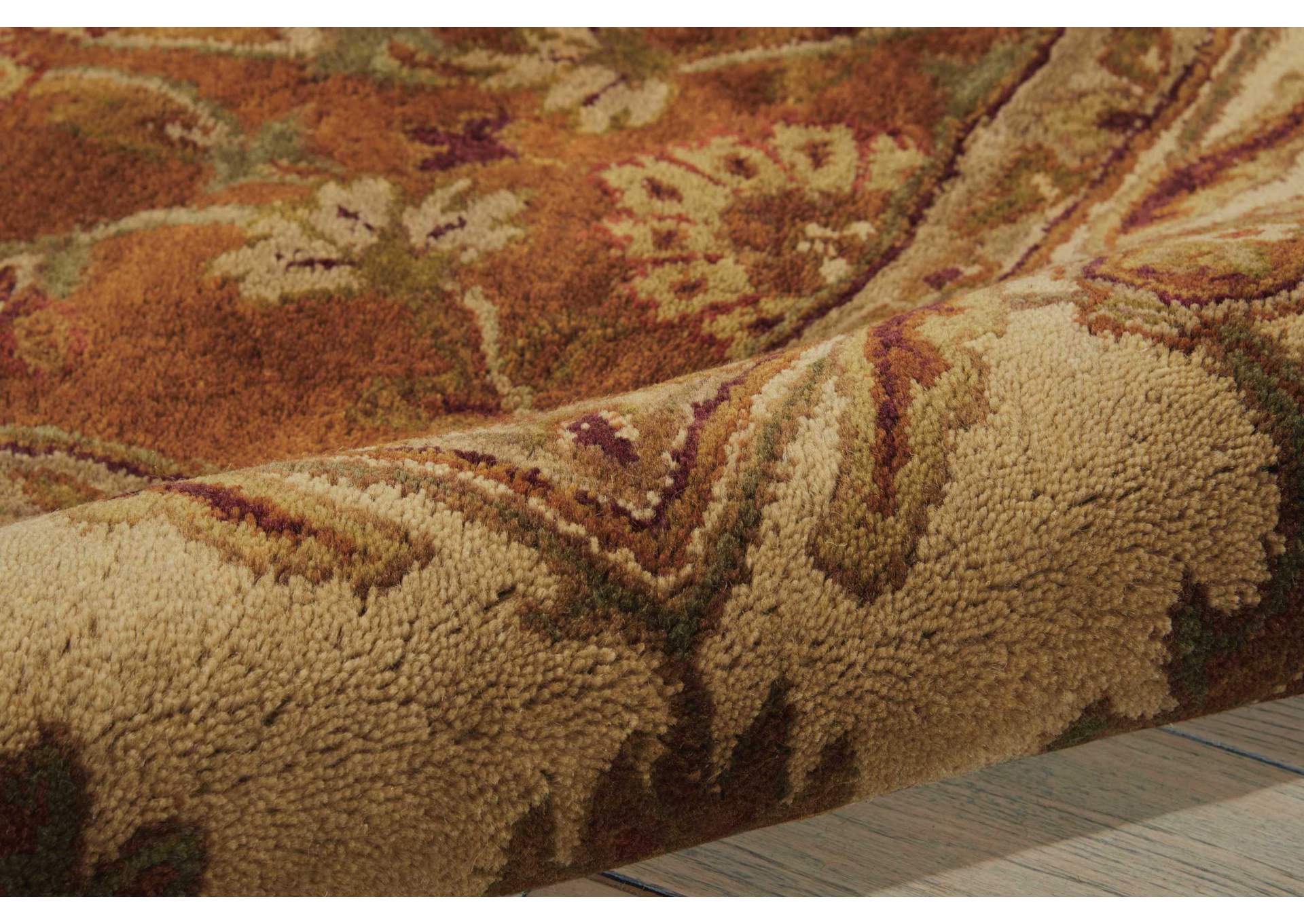 Nourison Jaipur JA13 Brown Multicolor 8' Round Rug,Nourison