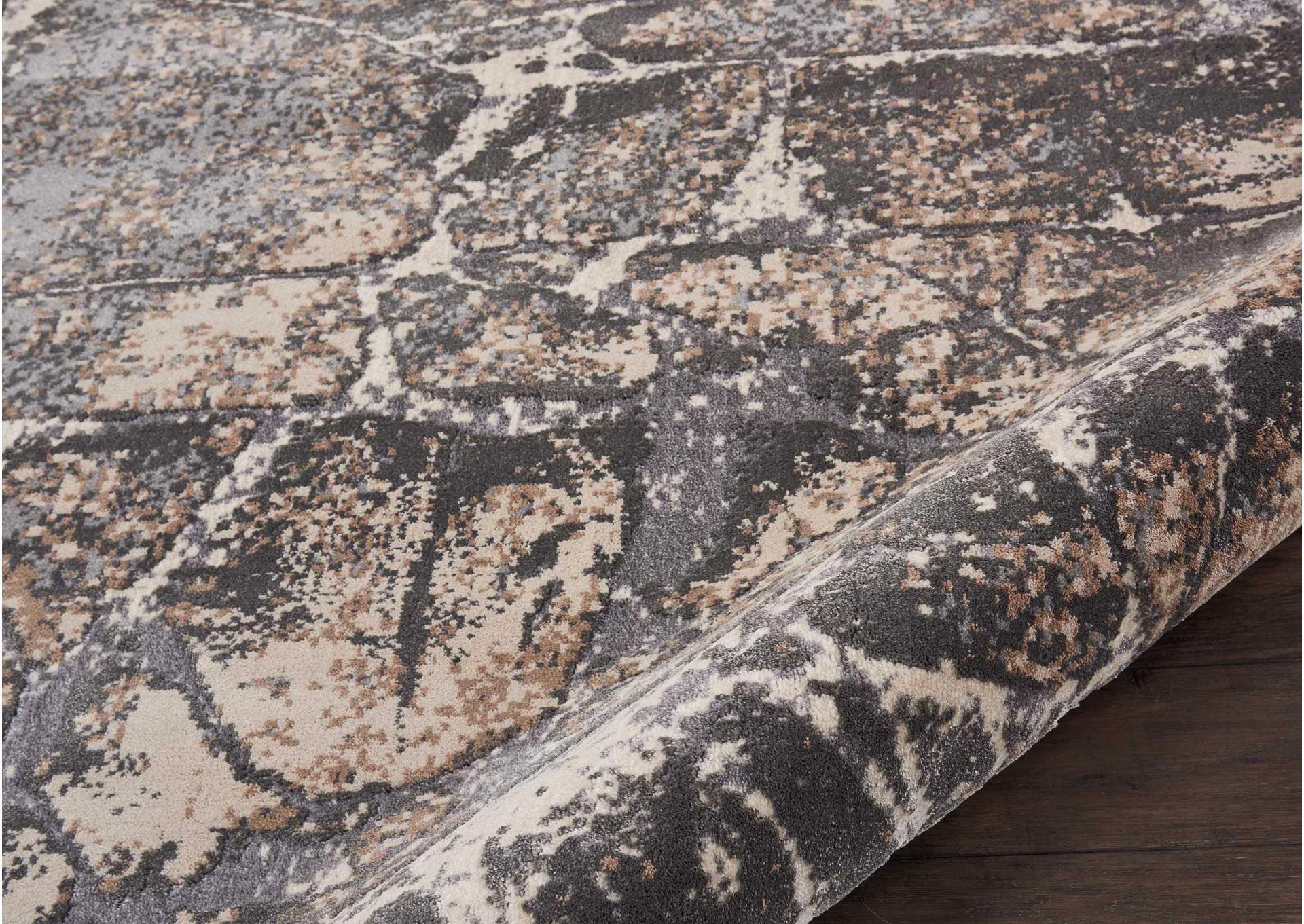 kathy ireland Home Heritage KI351 Grey 9'x13' Oversized Rug,Nourison