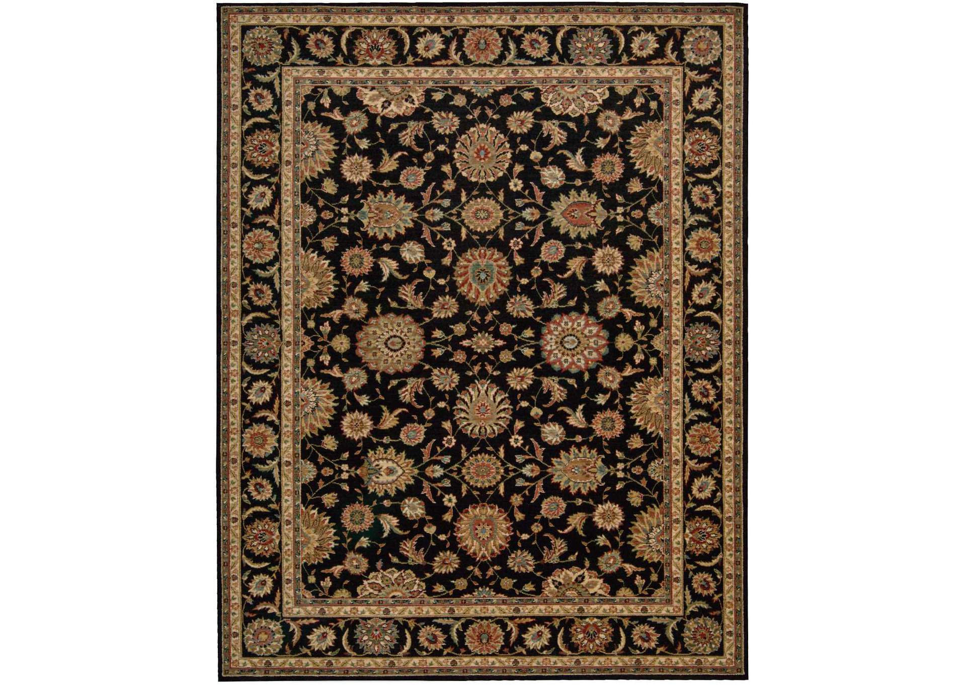 Nourison Living Treasures LI05 Black 8'x11' Rug,Nourison