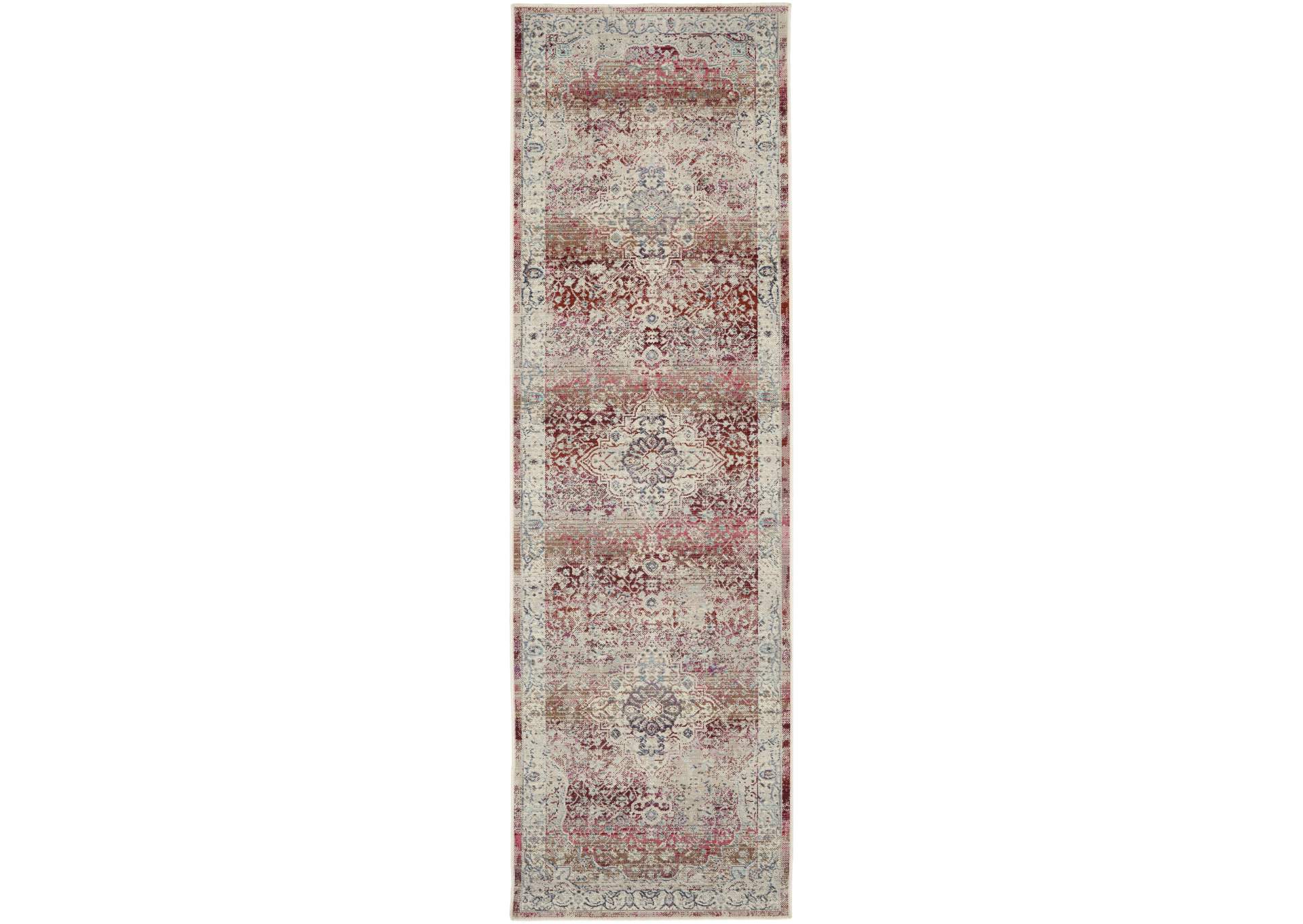 Nourison Vintage Kashan 6' Runner Area Rug,Nourison