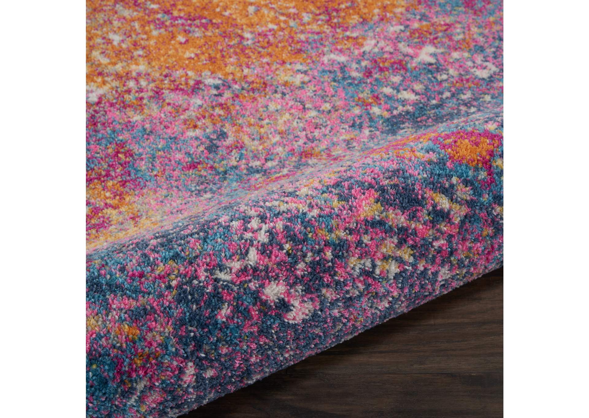 Nourison Passion PSN10 Multicolor 8' Round Large Rug,Nourison