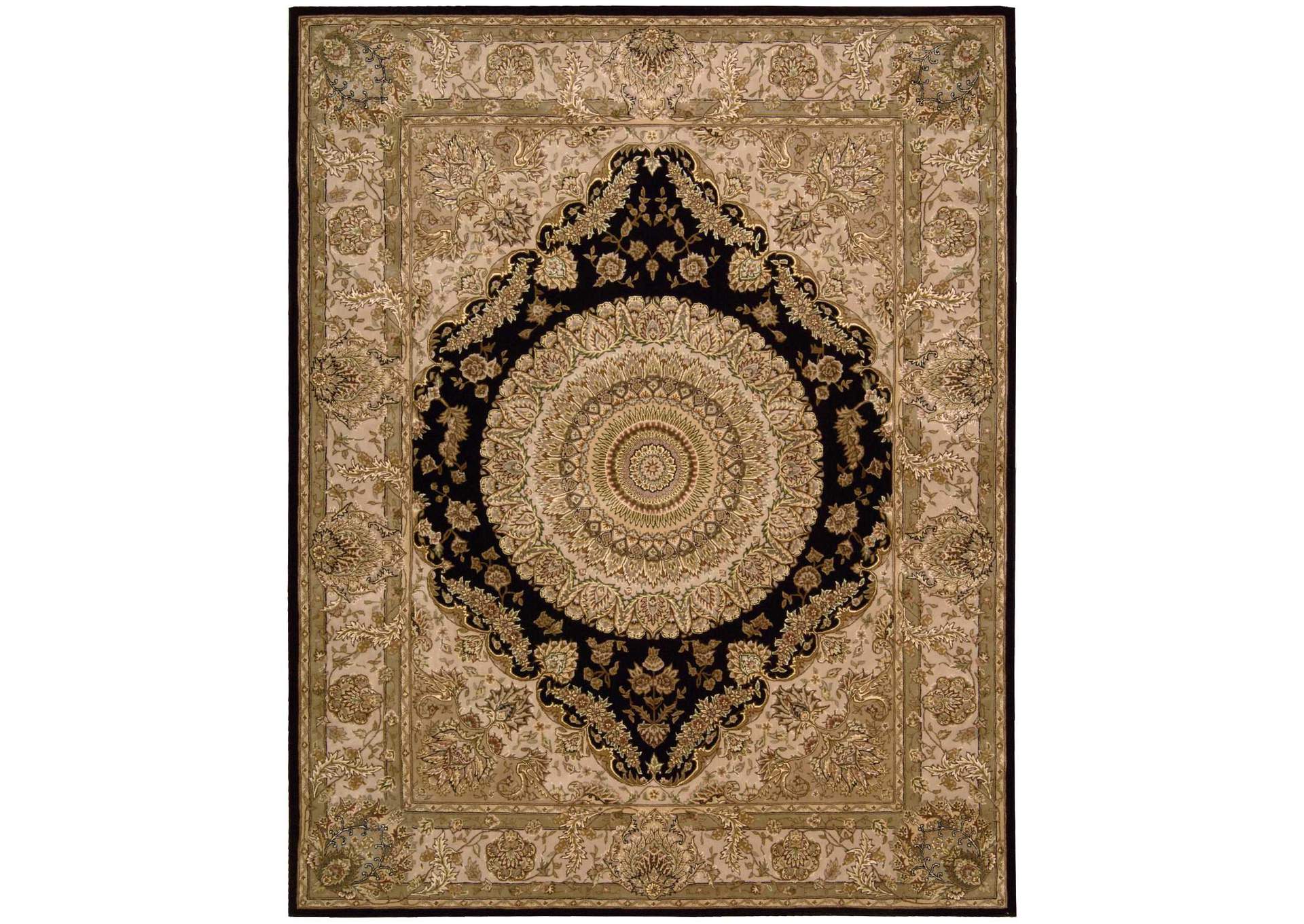 Nourison 2000 2233 Black 9'x12' Area Rug,Nourison