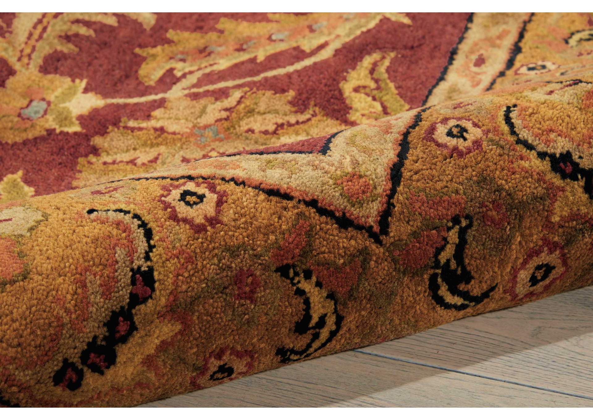 Nourison Jaipur JA17 Red Multicolor 6'x9' Area Rug,Nourison