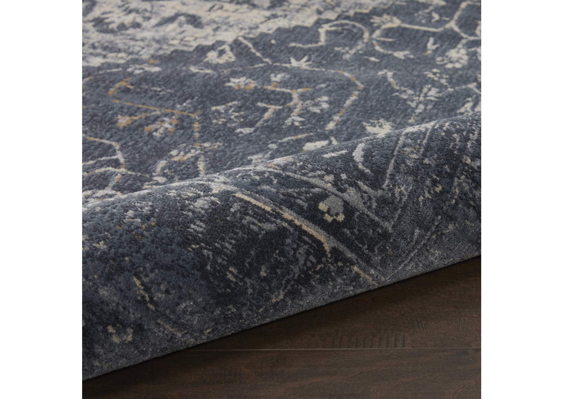 Malta by kathy ireland Home MAI11 Navy 5'x8' Area Rug,Nourison