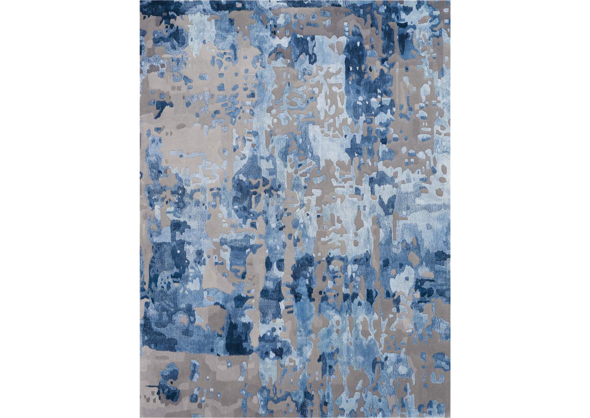 Nourison Prismatic 6'x8' Blue Grey Area Rug,Nourison