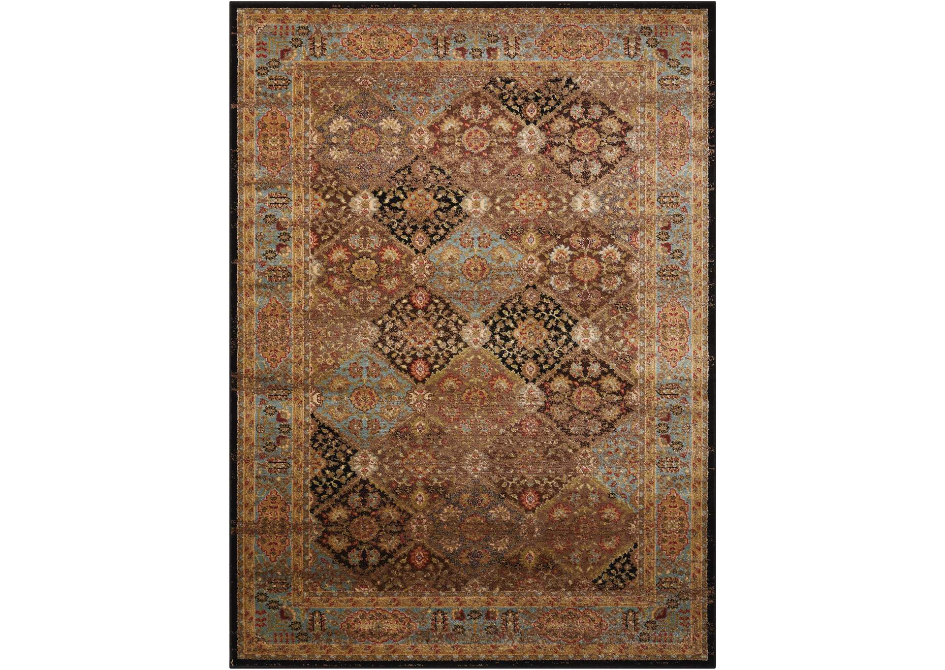 Nourison Delano DEL03 Black 5'x7' Area Rug,Nourison
