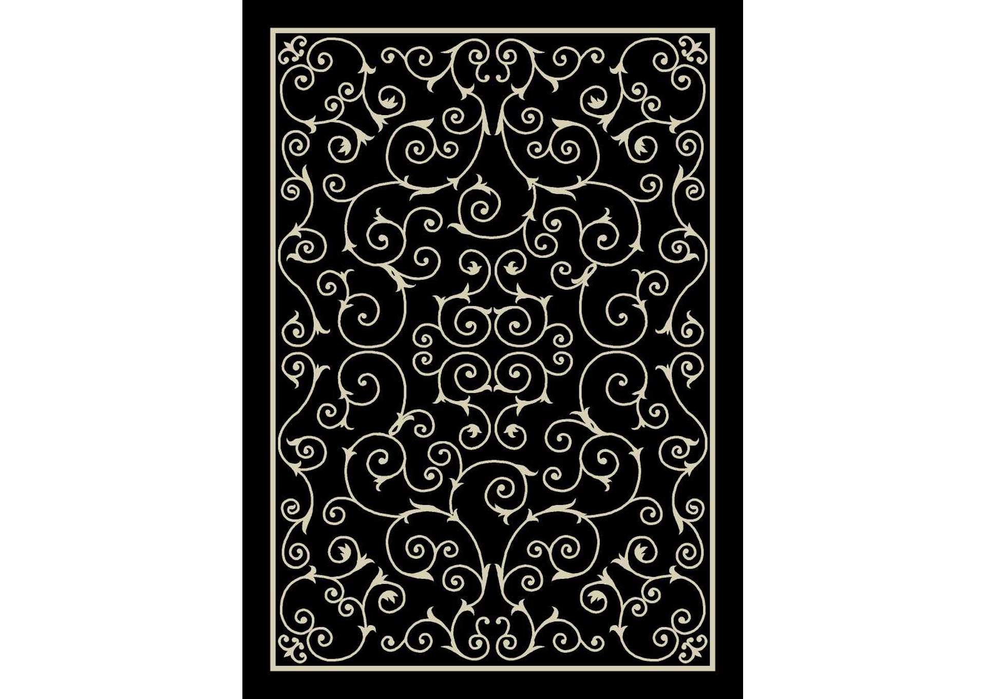 Nourison Home & Garden RS019 Black 10'x14' Rug,Nourison
