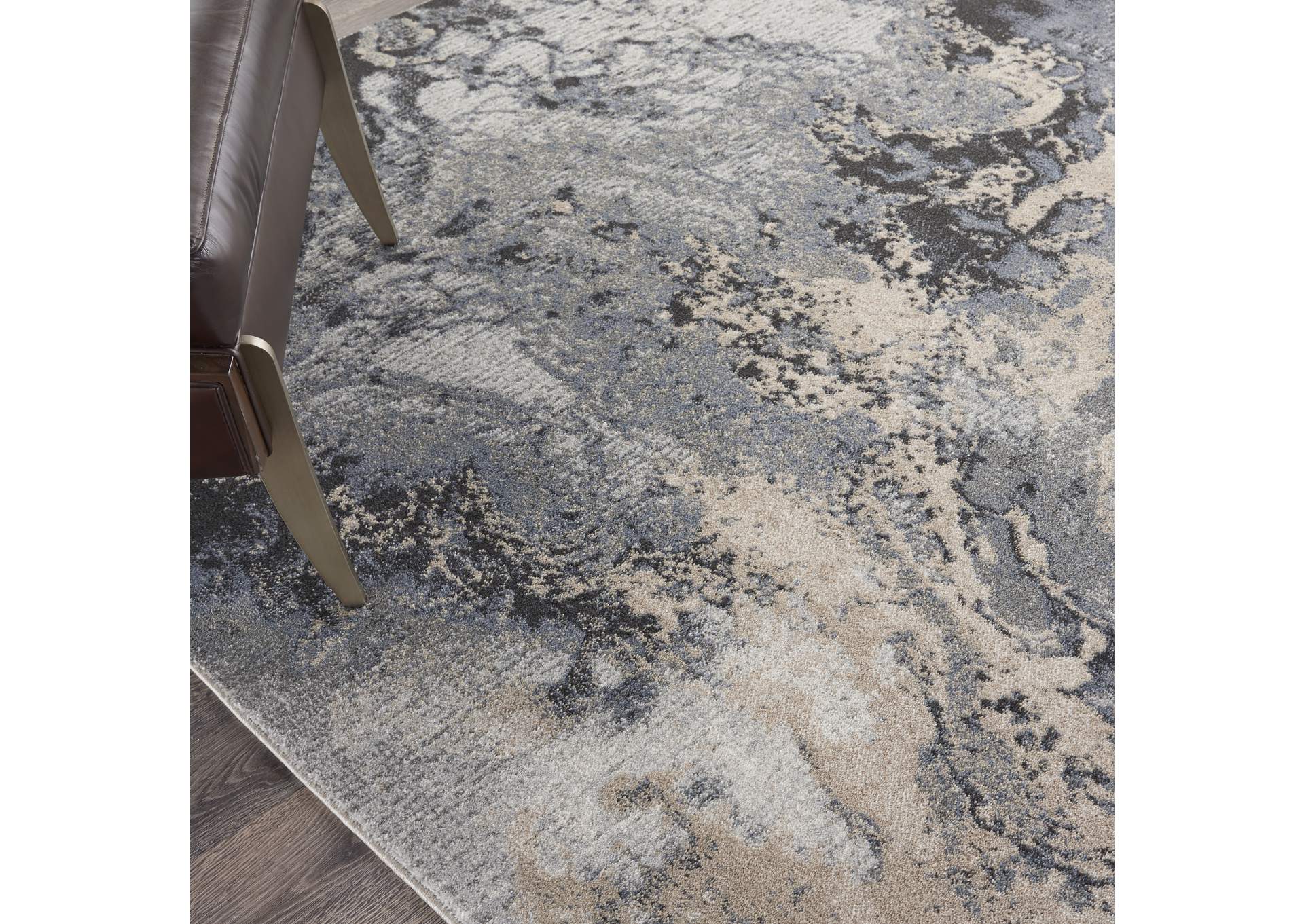 Nourison Maxell MAE08 Grey 4'x6' Area Rug,Nourison