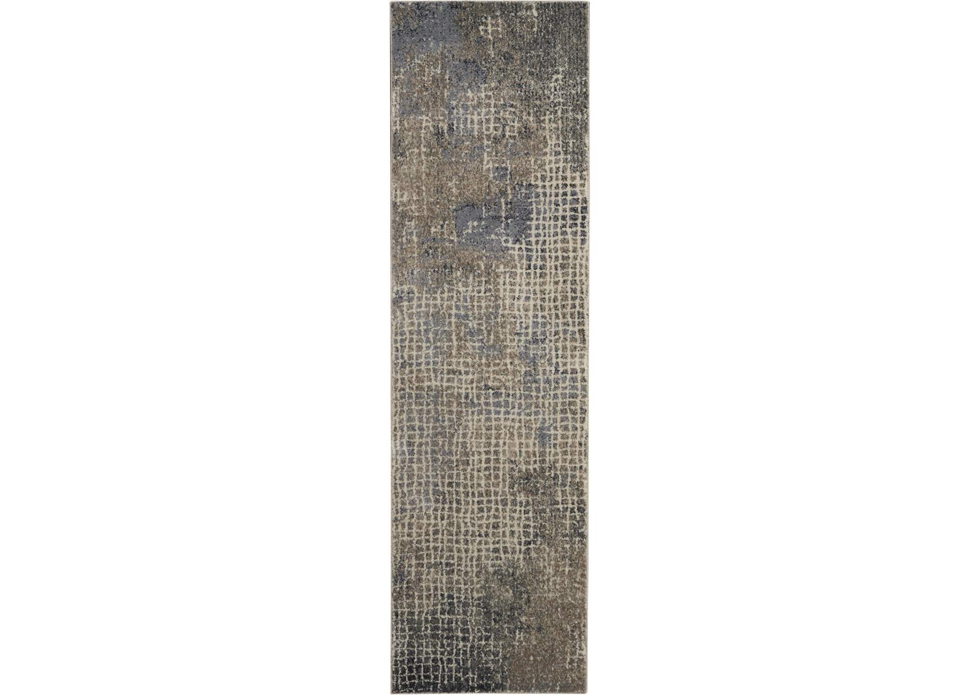 Kathy Ireland Moroccan Celebration 8' Runner Rustic Area Rug,Nourison