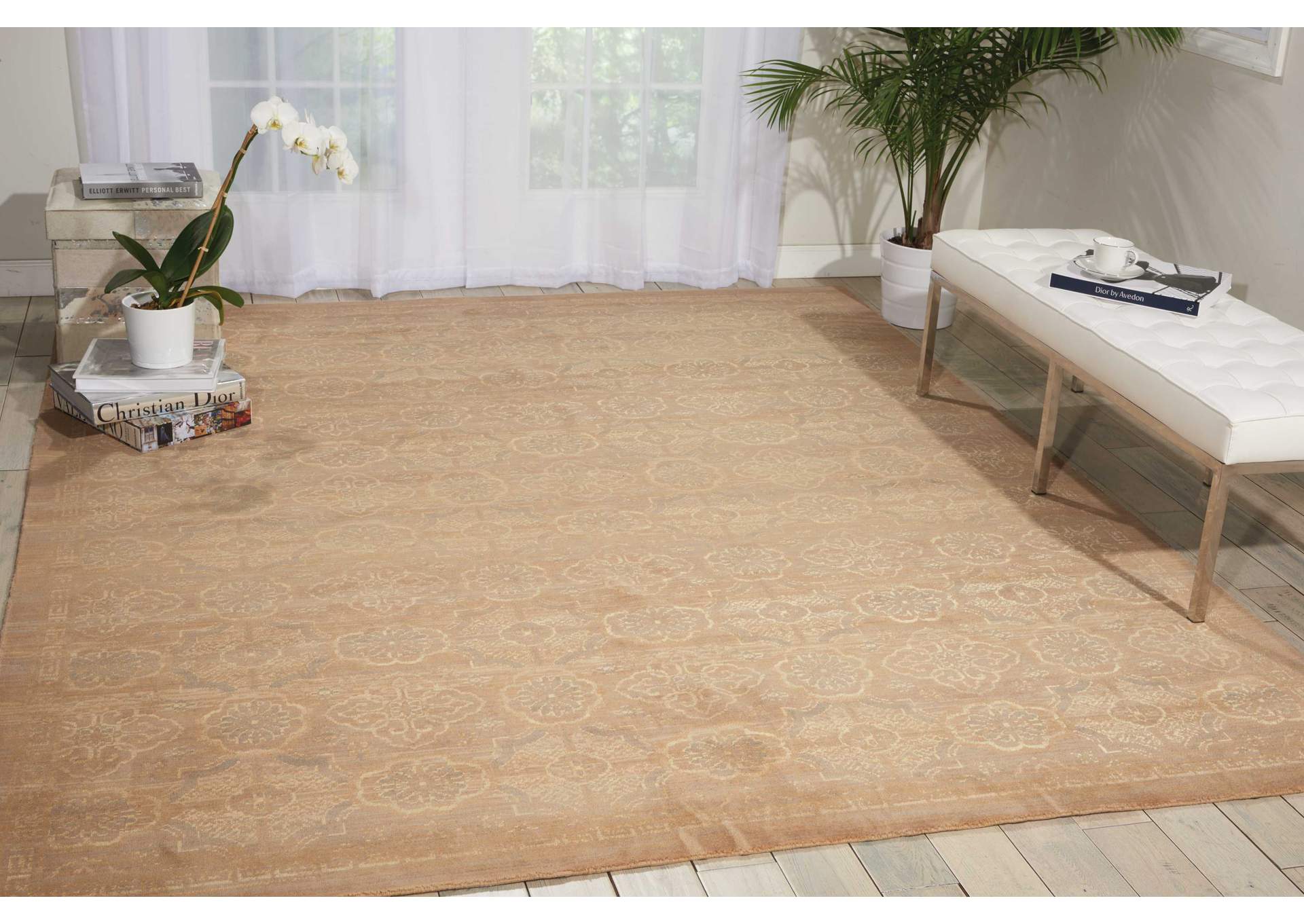 Nourison Silken Allure SLK25 Beige 9'x12' Rug,Nourison