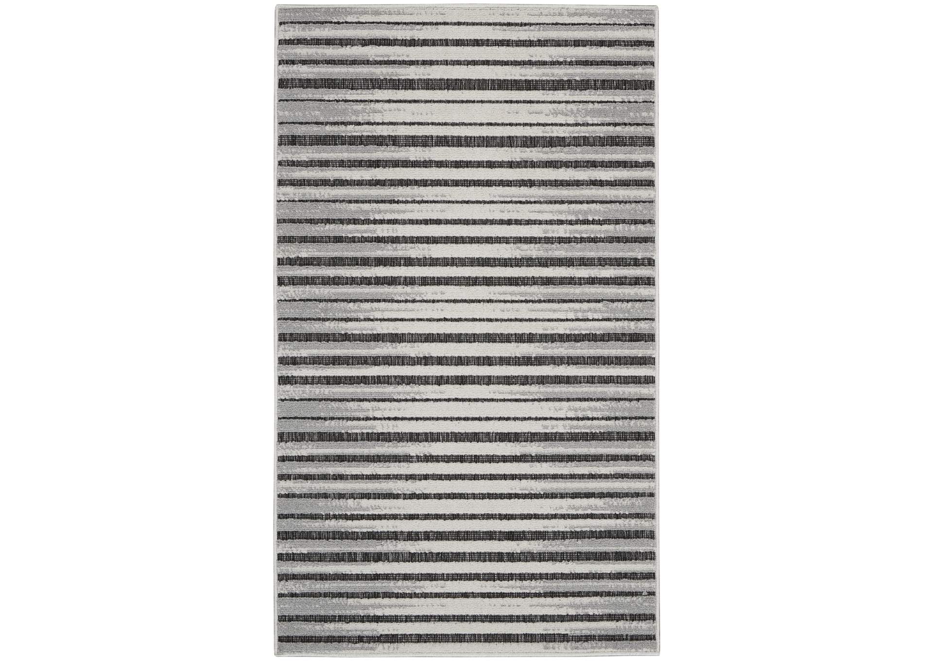 Nourison Key Largo 2'x4' Dark Grey Area Rug,Nourison