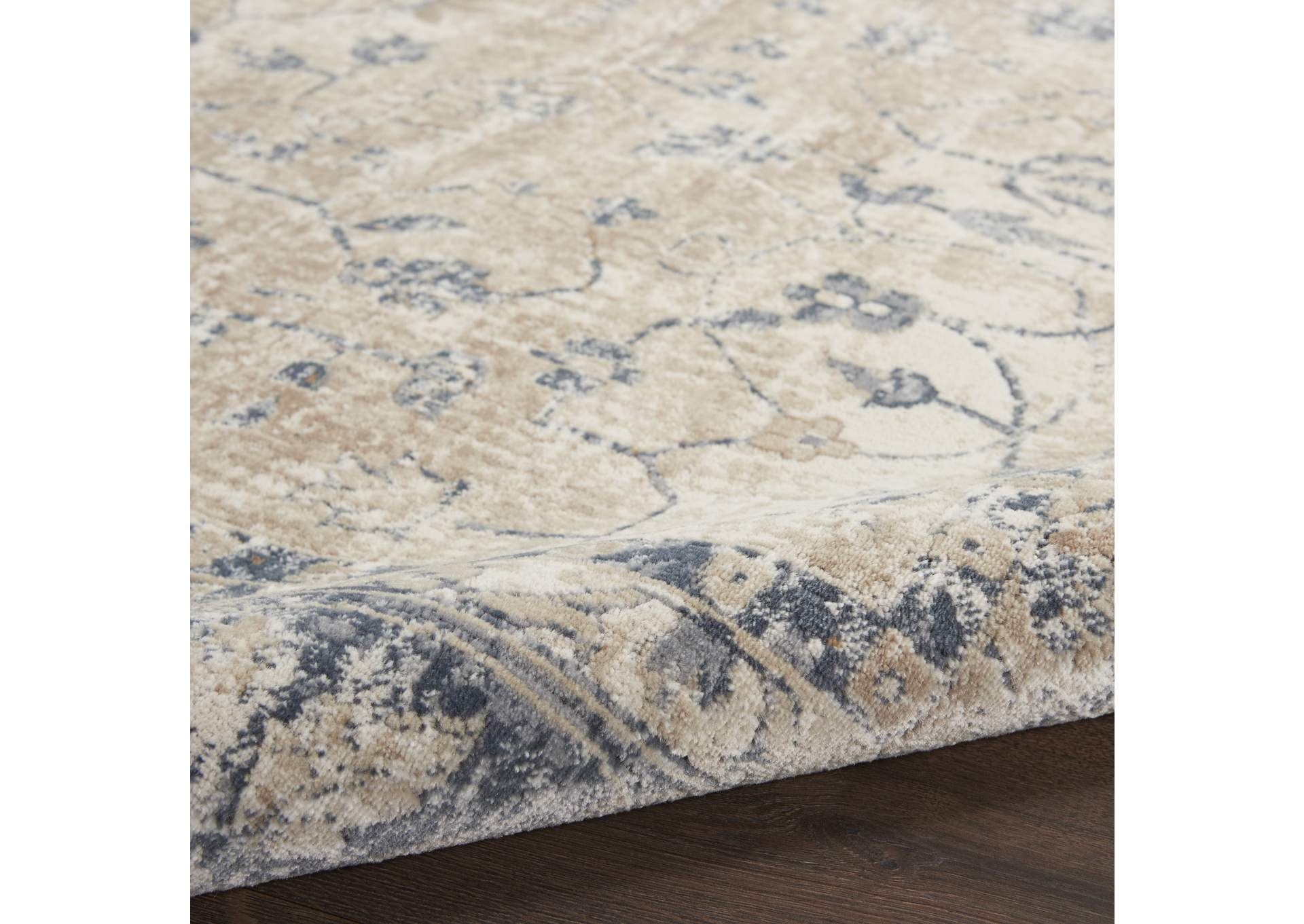 Malta by kathy ireland Home MAI11 Ivory/Blue 9'x12' Area Rug,Nourison