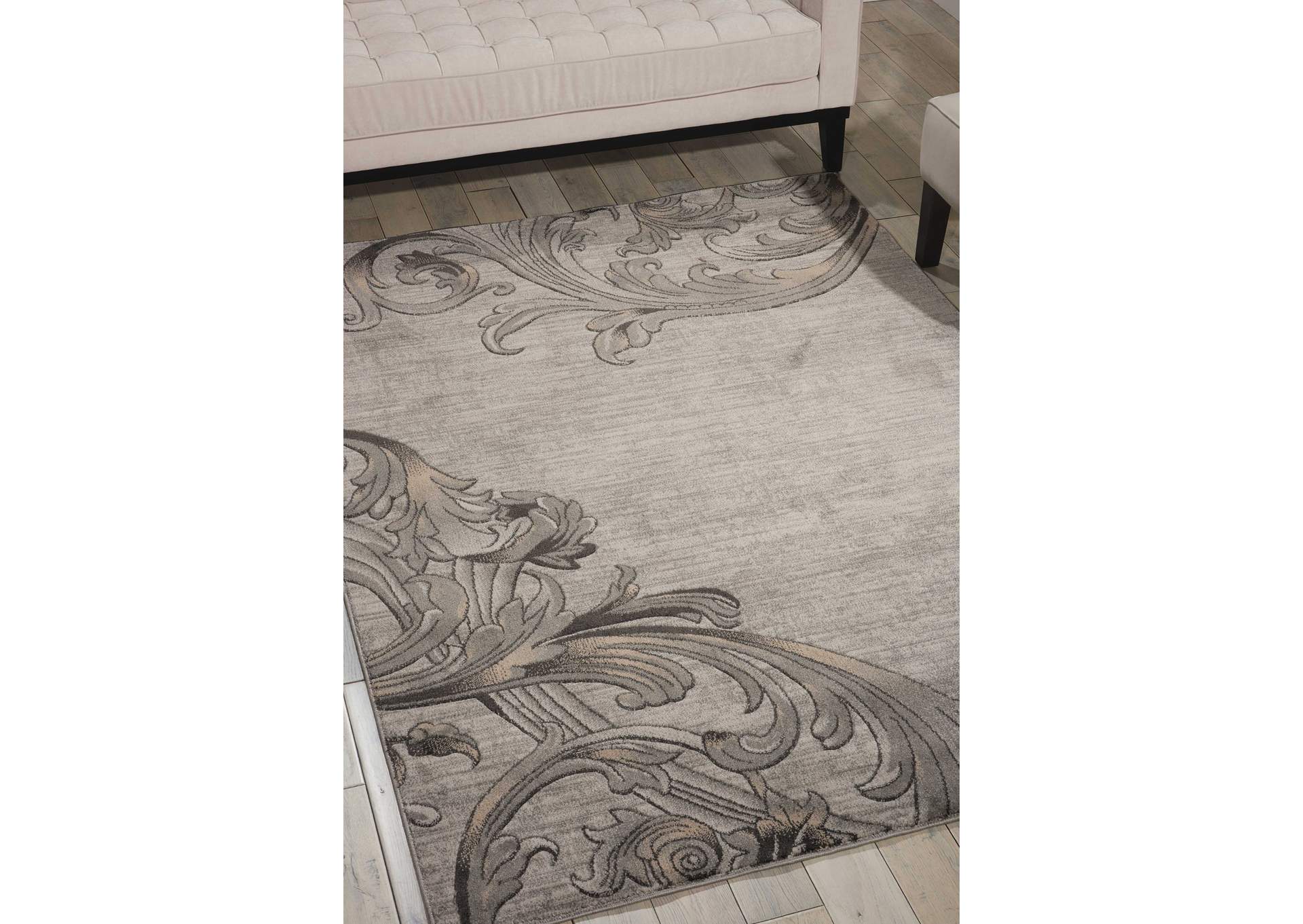 Nourison Maxell MAE05 Grey 5'x7' Area Rug,Nourison