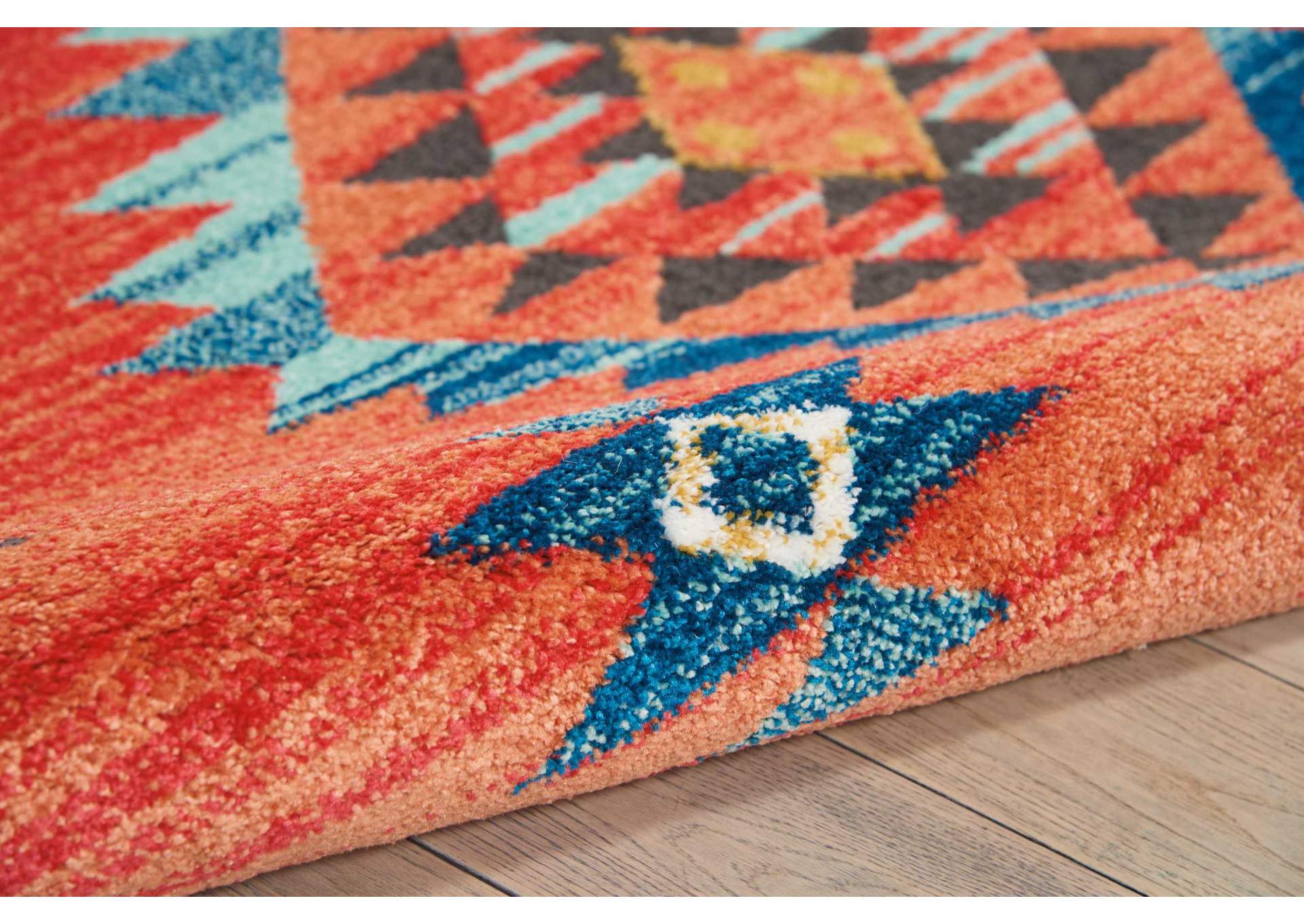 Nourison South Western NAV07 Red 7'x10' Large Rug,Nourison