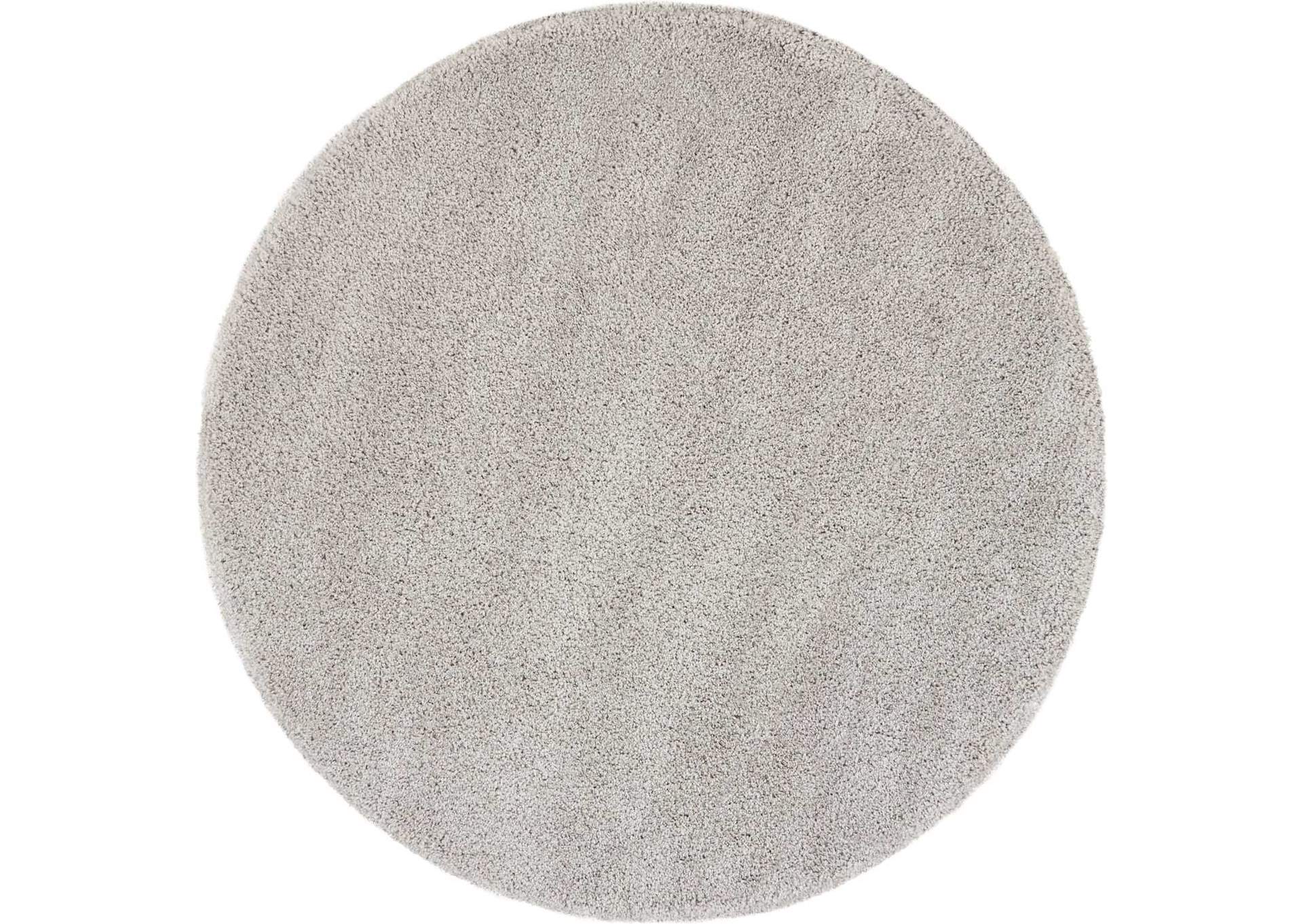 Nourison Malibu Shag MSG01 Grey 7' Round Rug,Nourison