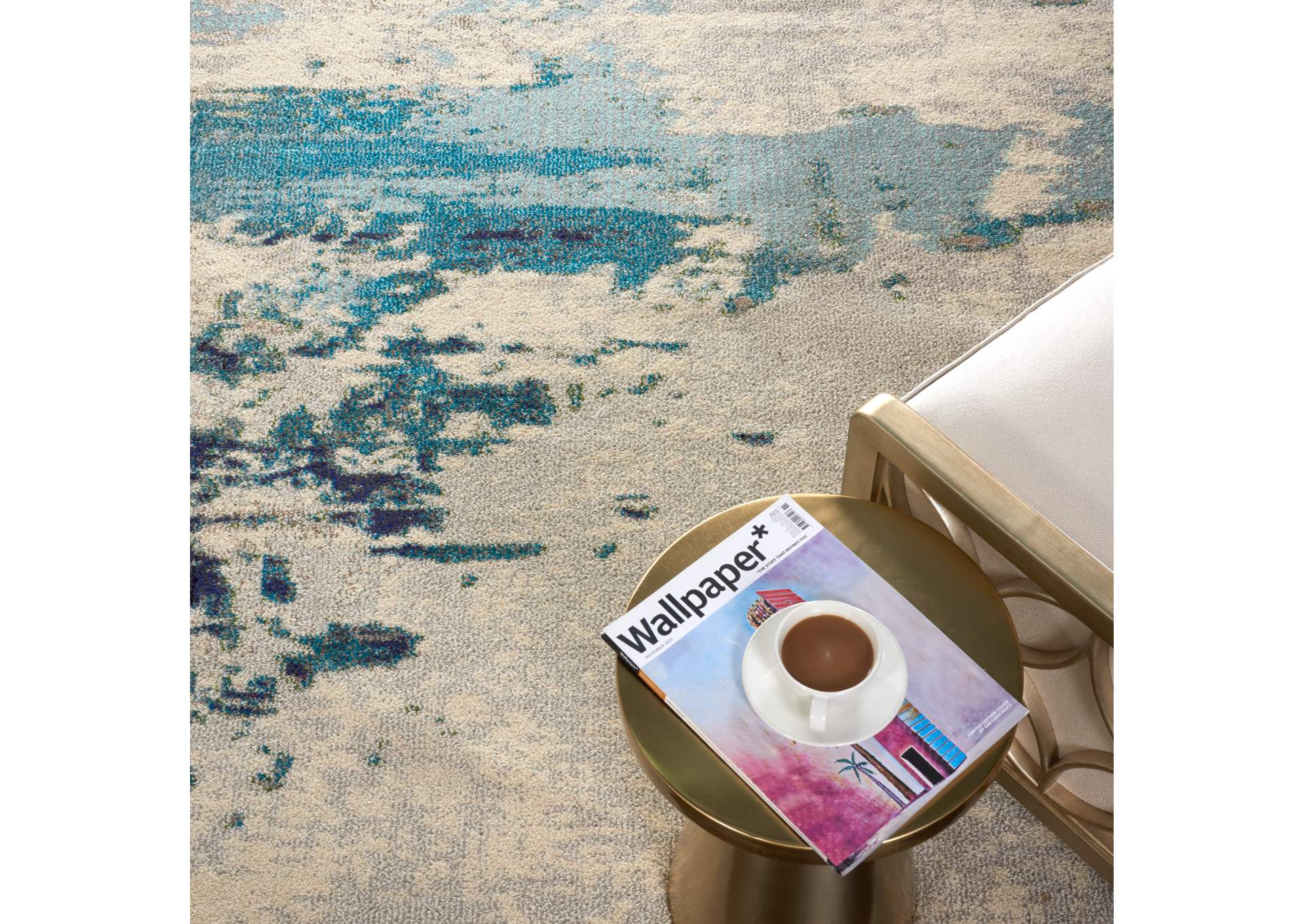 Nourison Celestial CES02 IVTBL 10'x14' Large Abstract Area Rug,Nourison
