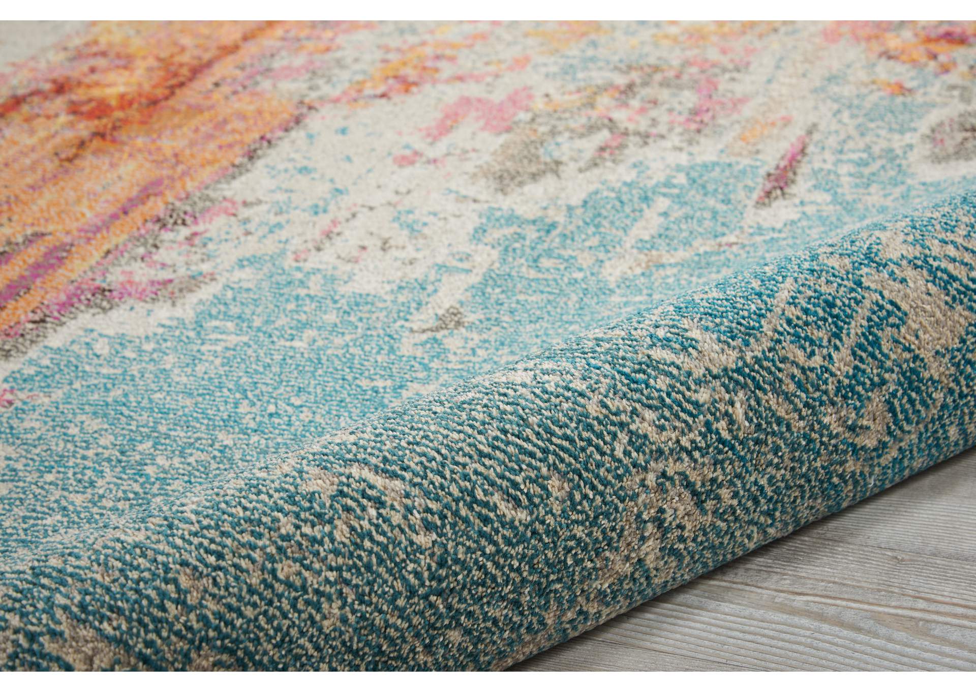 Nourison Celestial CES02 Multicolor 8' Runner Hallway Rug,Nourison