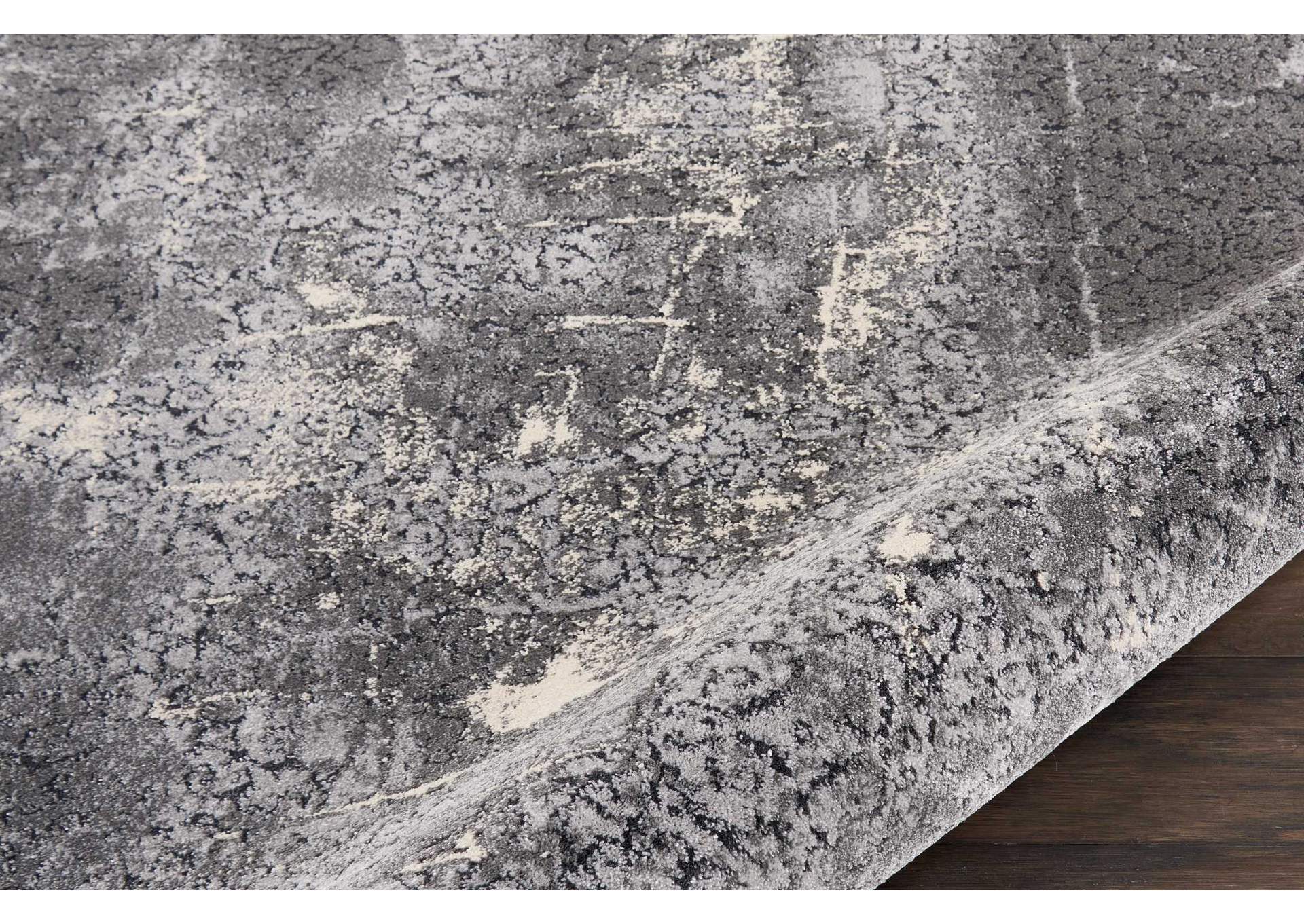 kathy ireland Home Heritage KI353 Charcoal Grey 4'x6' Area Rug,Nourison