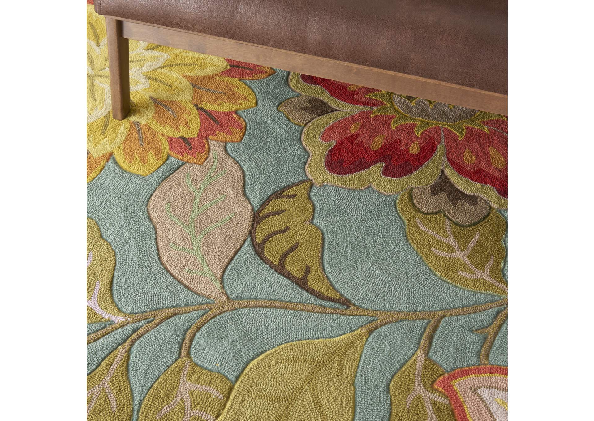 Nourison Fantasy FA18 Blue 9'x12' Rug,Nourison