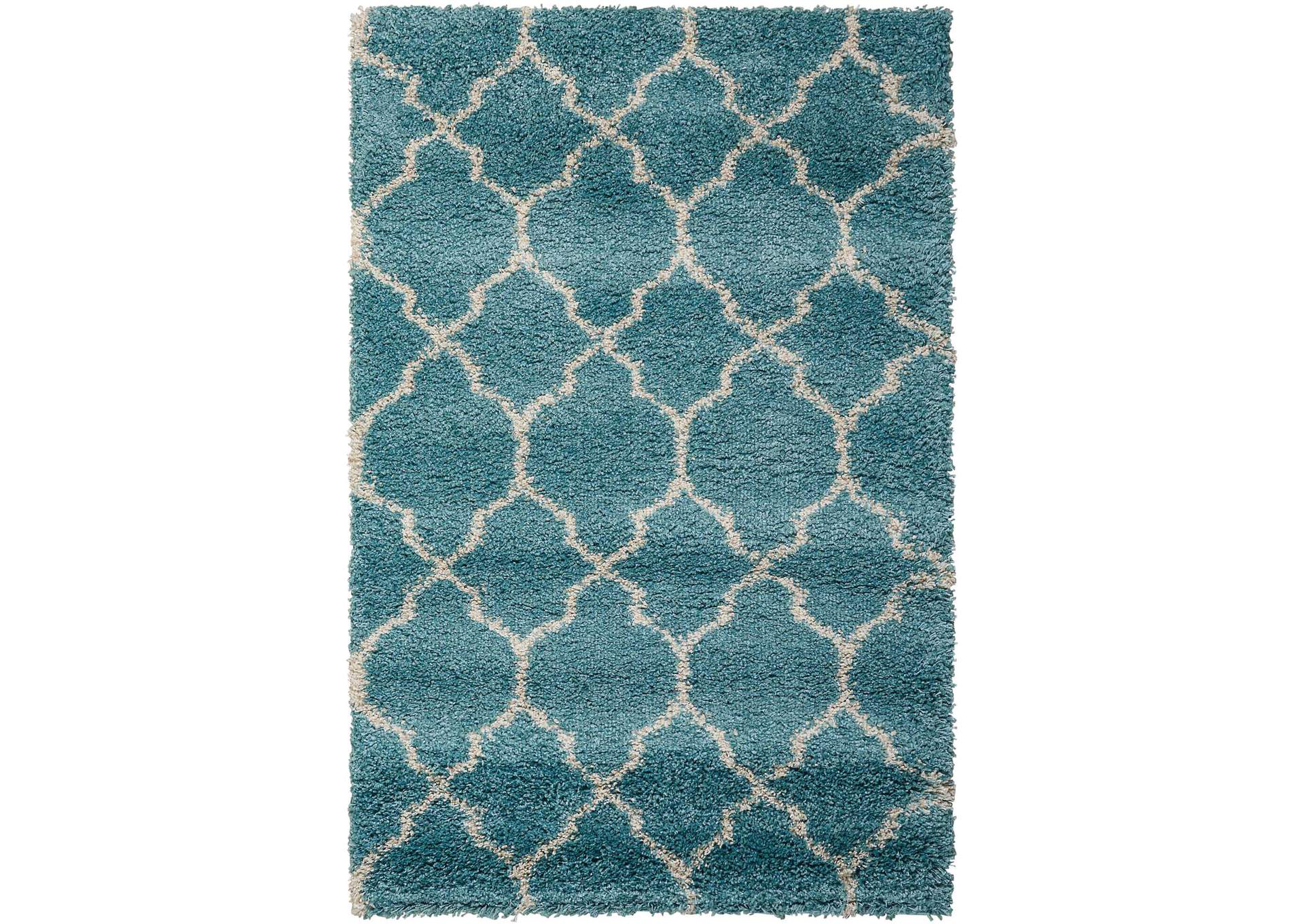 Nourison Amore AMOR2 Blue 3'x5' Area Rug,Nourison