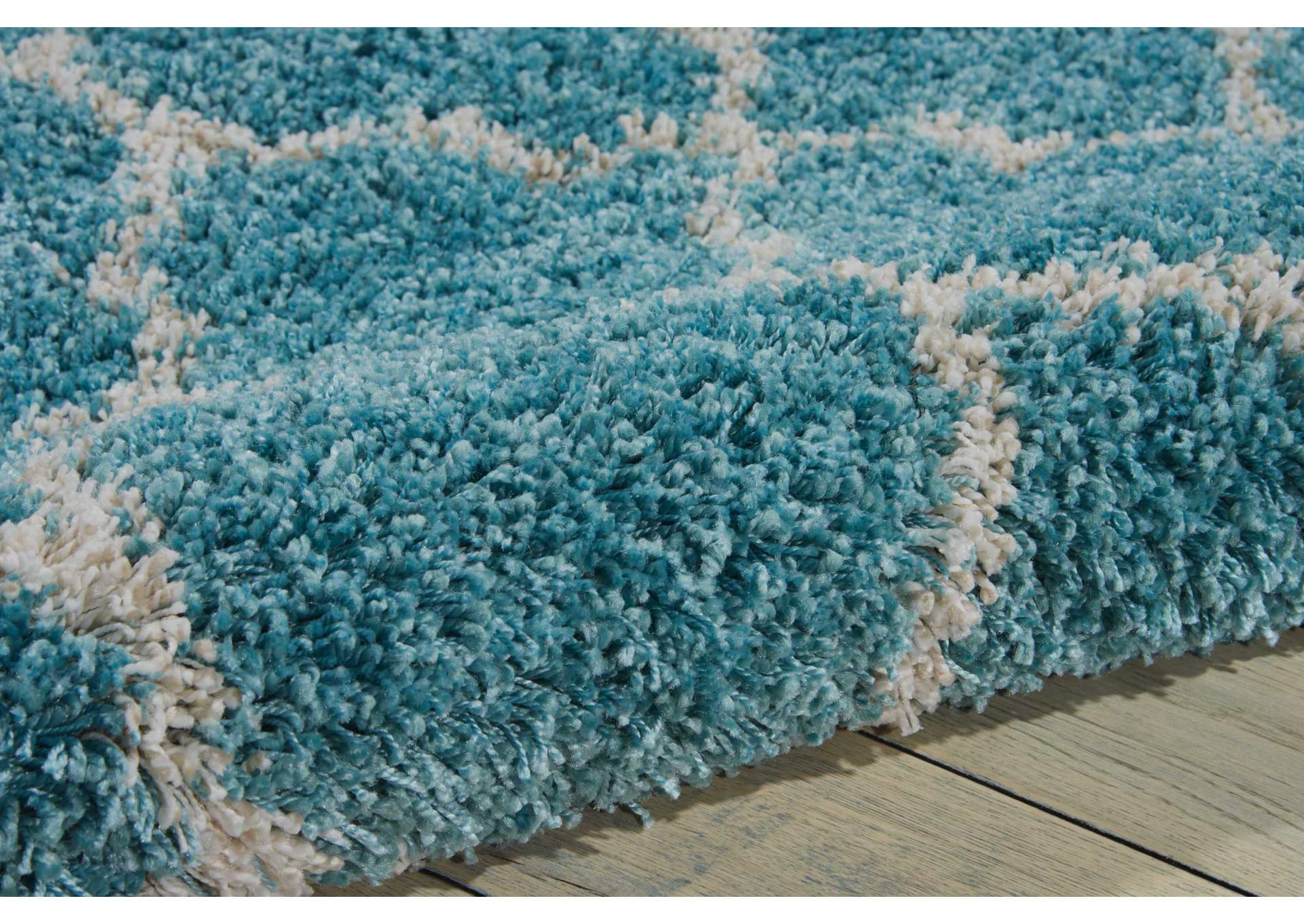Nourison Amore AMOR2 Blue 4' Round Area Rug,Nourison
