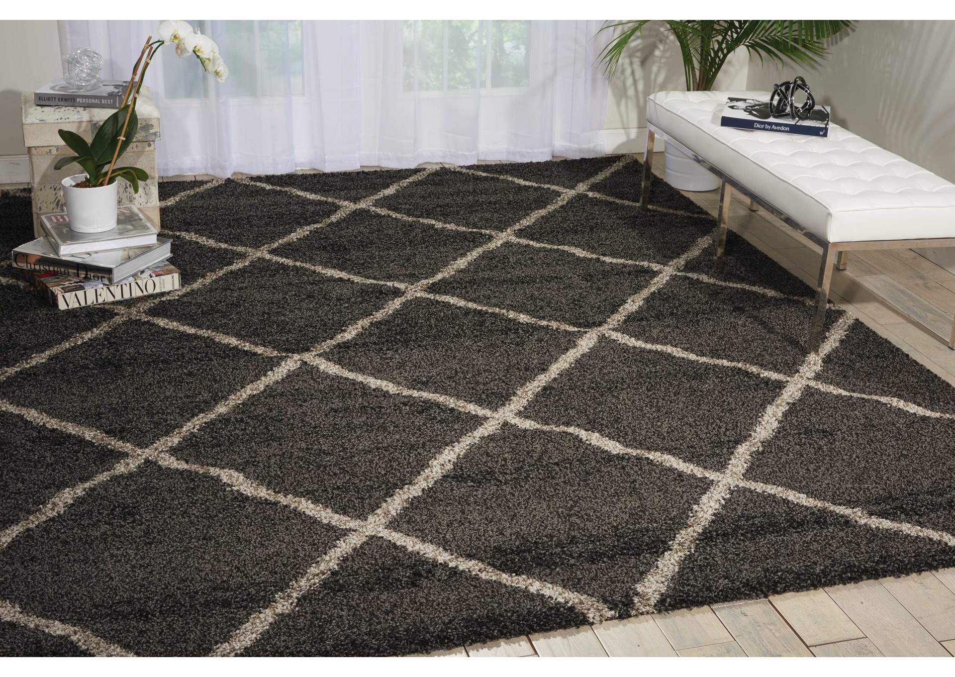 Nourison Brisbane BRI03 Black 8'x10' Rug,Nourison