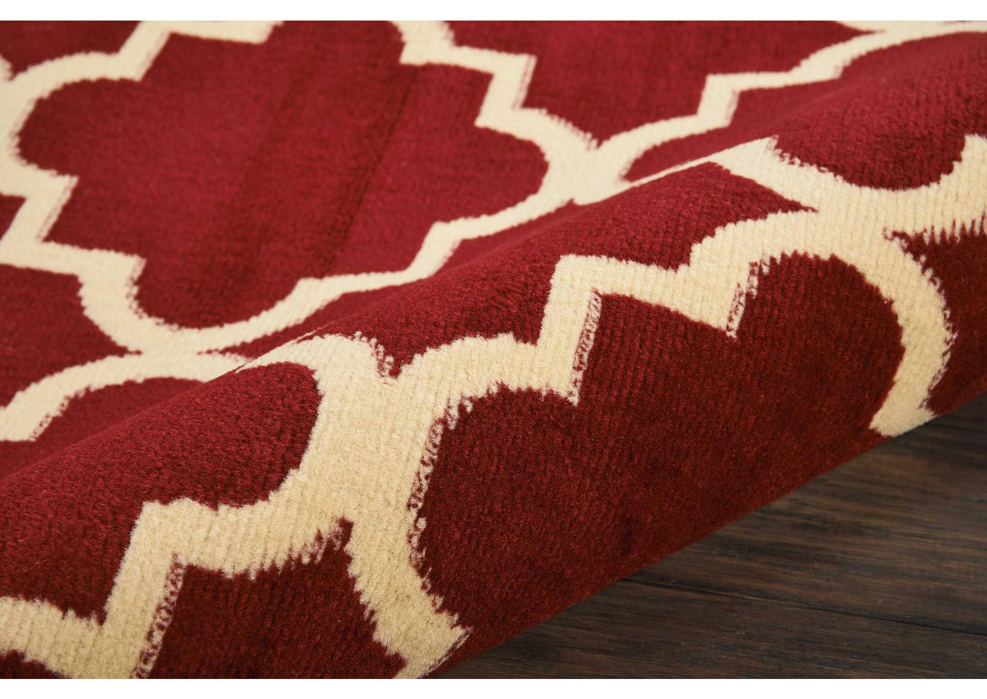 Nourison Grafix GRF08 Red 8'x10' Large Rug,Nourison
