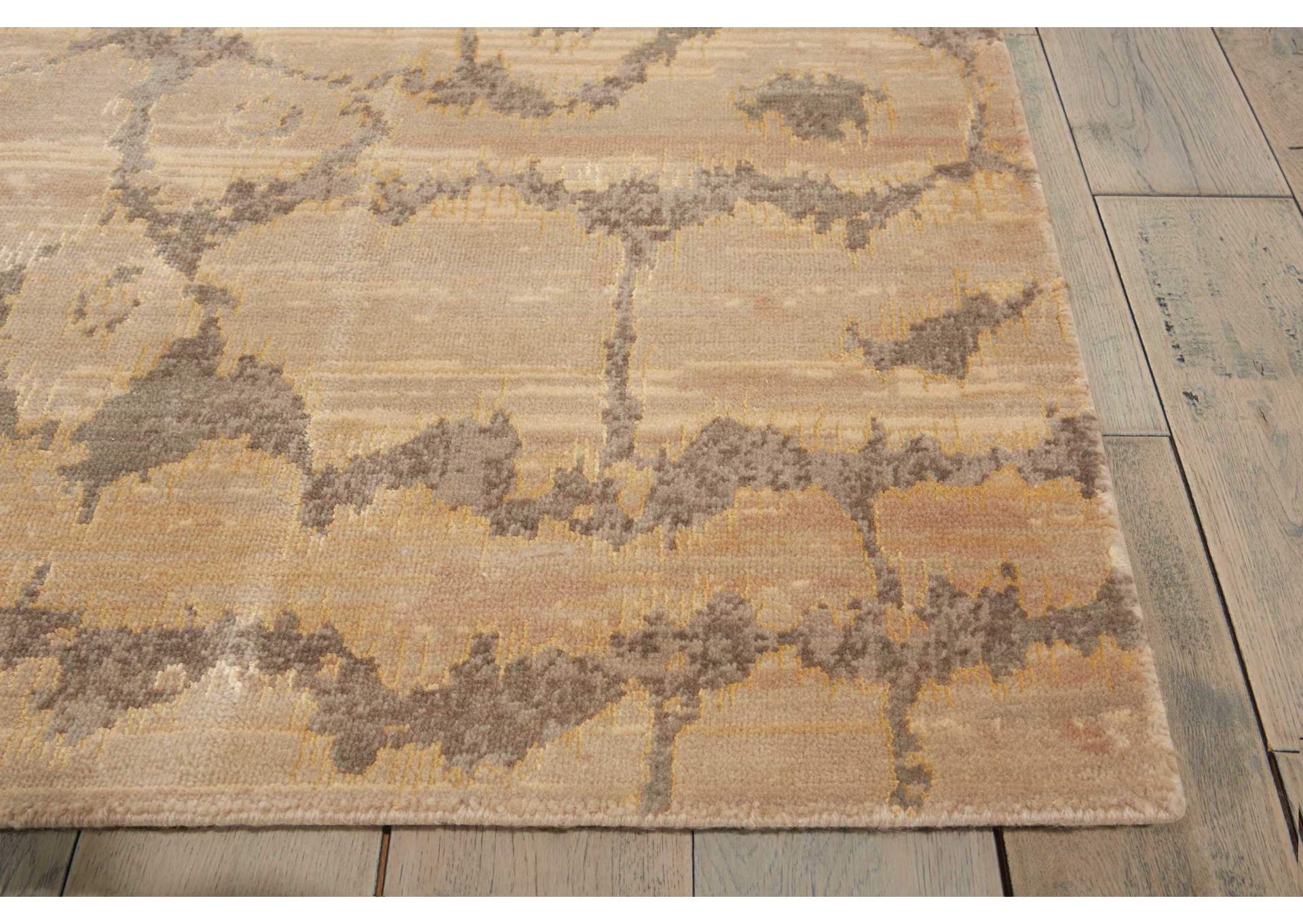 Nourison Silken Allure SLK10 Beige 10' Runner Hallway Rug,Nourison