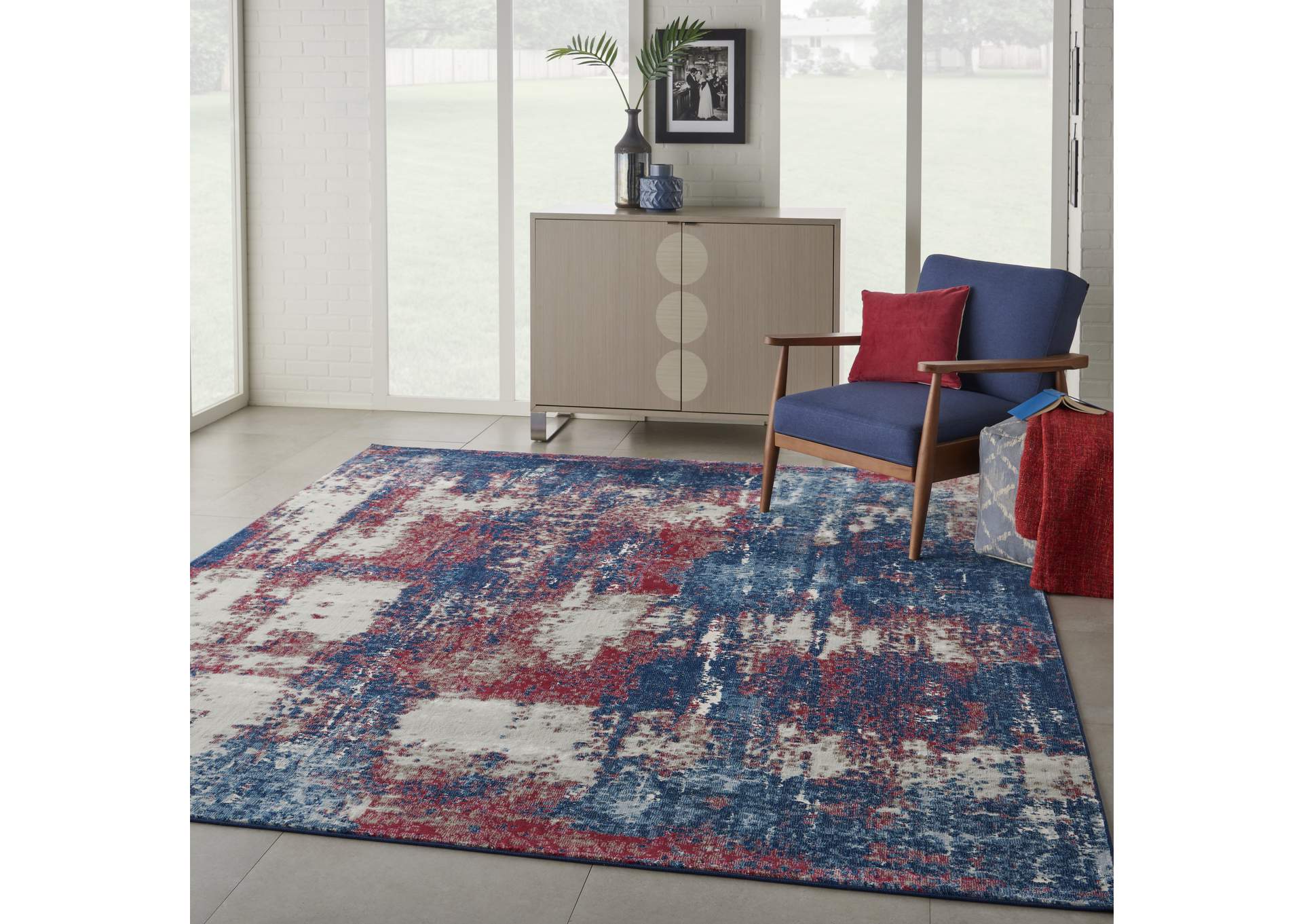 Nourison Etchings 8' x 10' Multicolor Painterly Area Rug,Nourison
