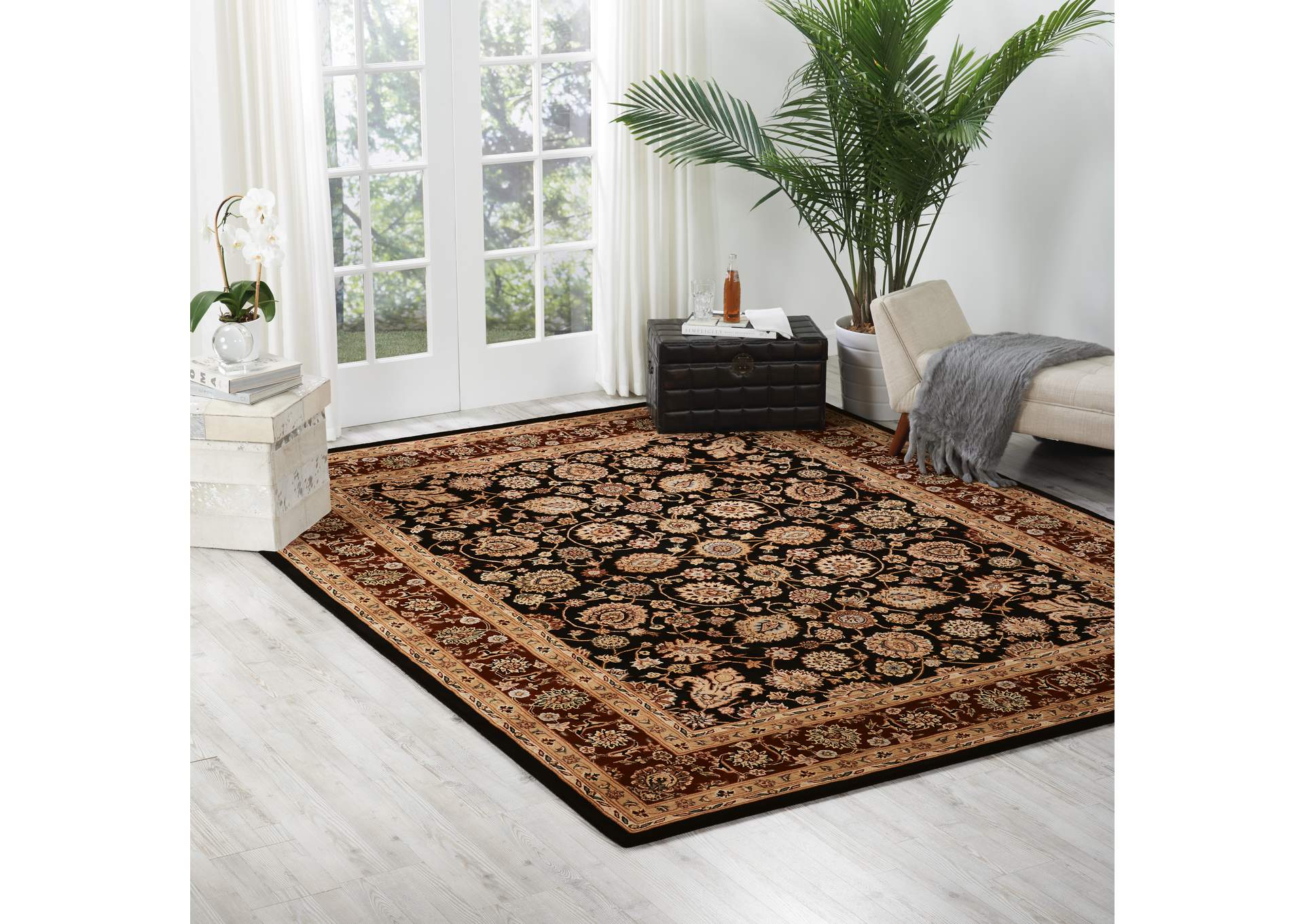 Nourison 2000 2017 Black 8'x10' Area Rug,Nourison