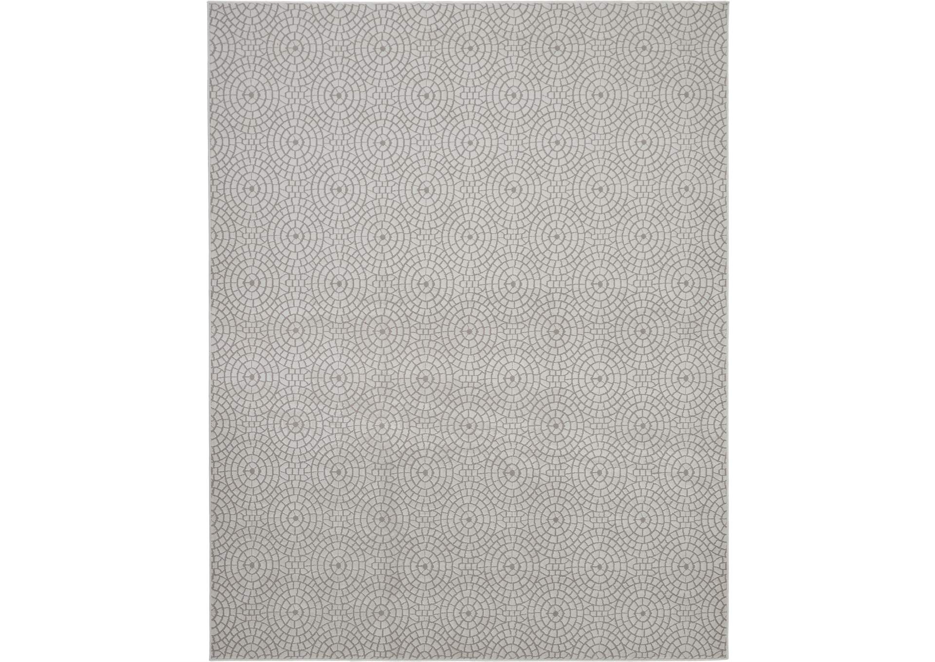 Nourison Urban Chic URC04 White 9'x12' Oversized Rug,Nourison